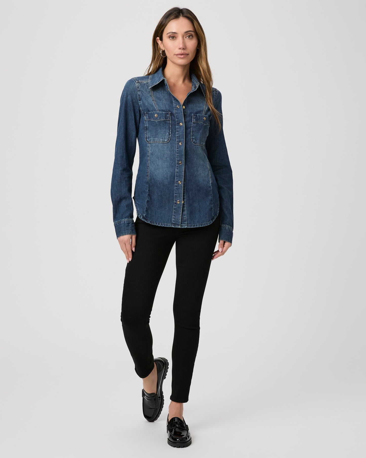Hoxton Ankle Skinny Jean - Black Shadow 23