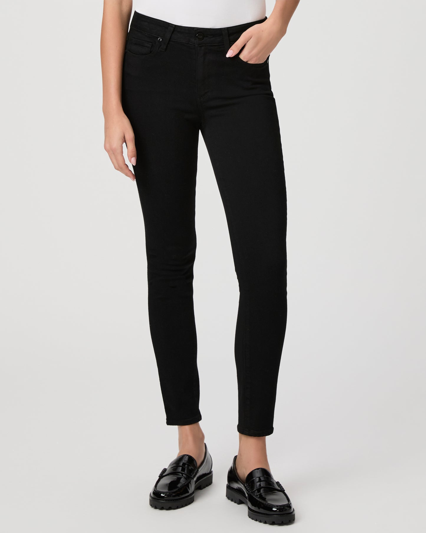 Hoxton Ankle Skinny Jean - Black Shadow 23