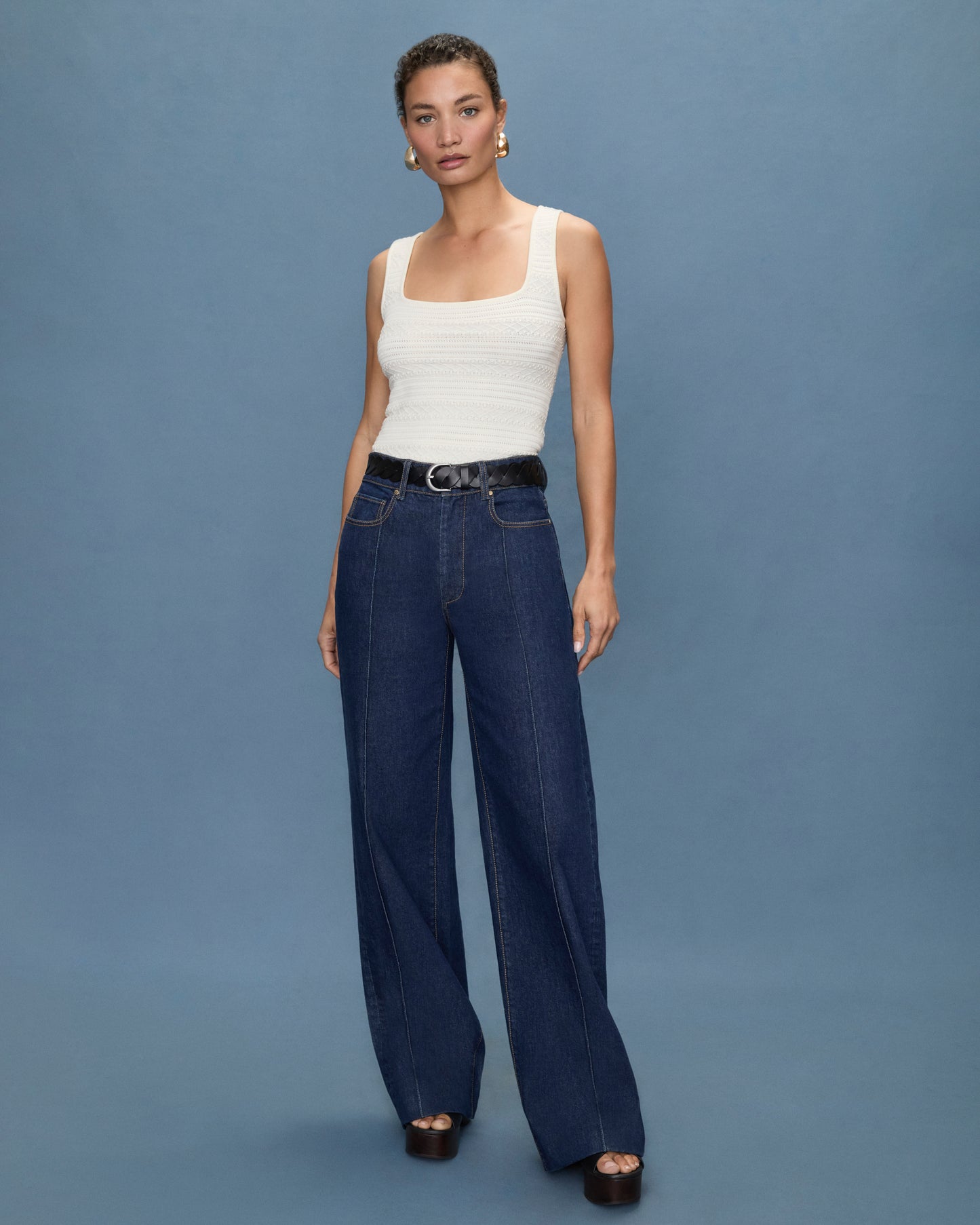 Iman Sweater Tank - Ivory