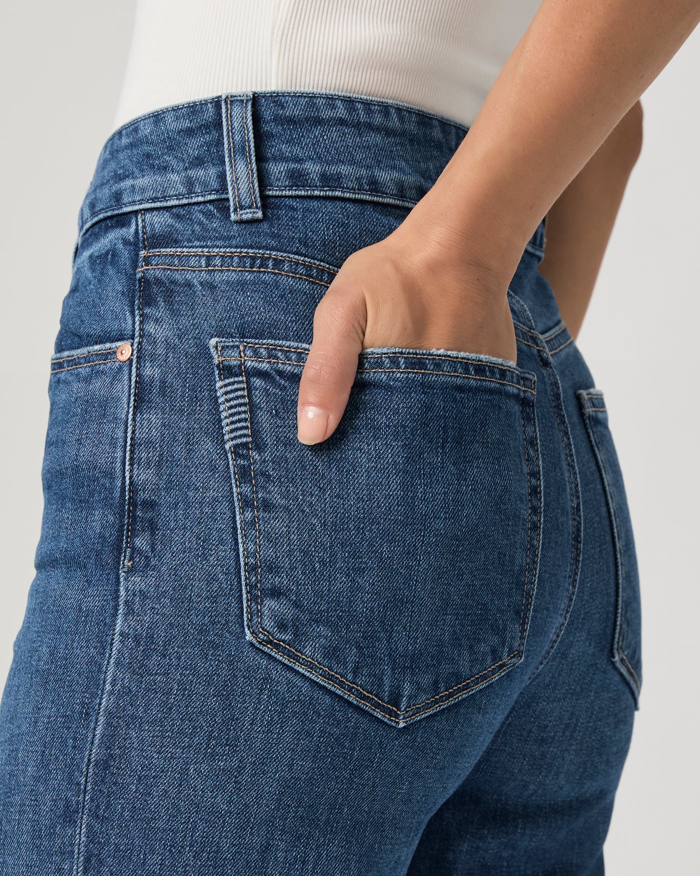 Sasha Ankle Wide Leg Jean - Sound Check 23