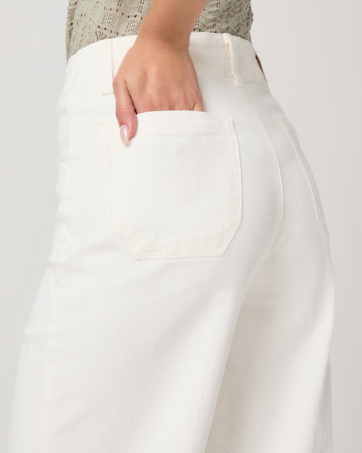 Anessa 31 Inch Wide Leg - Tonal Ecru 23
