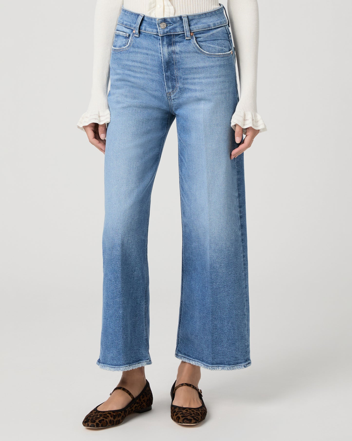 Sasha Ankle Wide Leg Jean - Buckingham 23