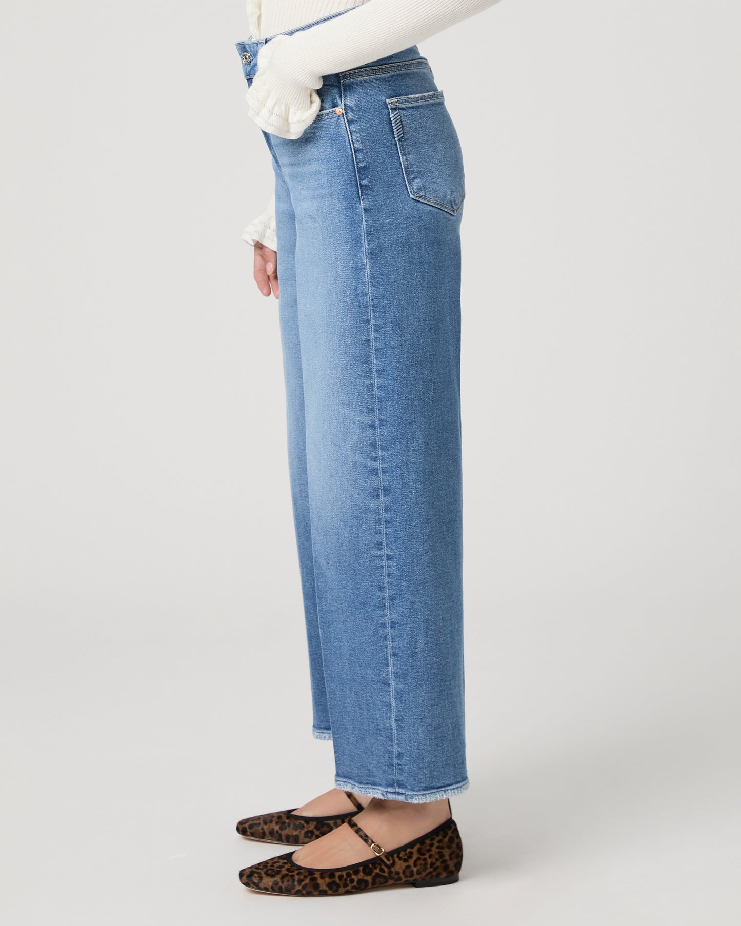 Sasha Ankle Wide Leg Jean - Buckingham 23