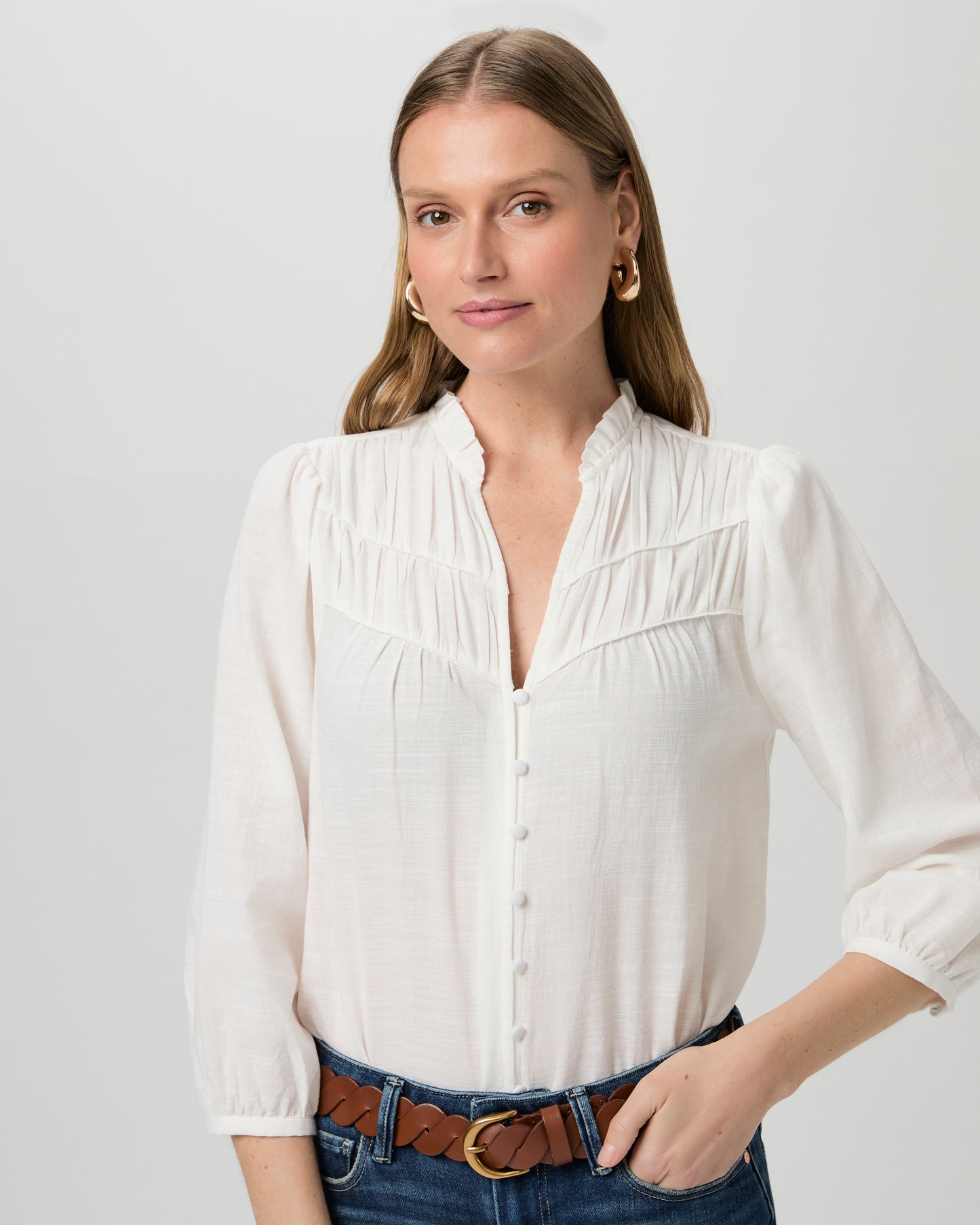 Arlette Blouse - White XXS