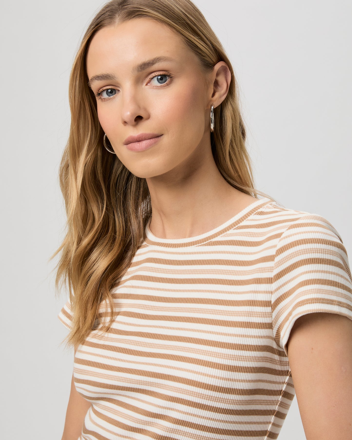 Chantrelle Tee - Ivory/Biscotti XXS