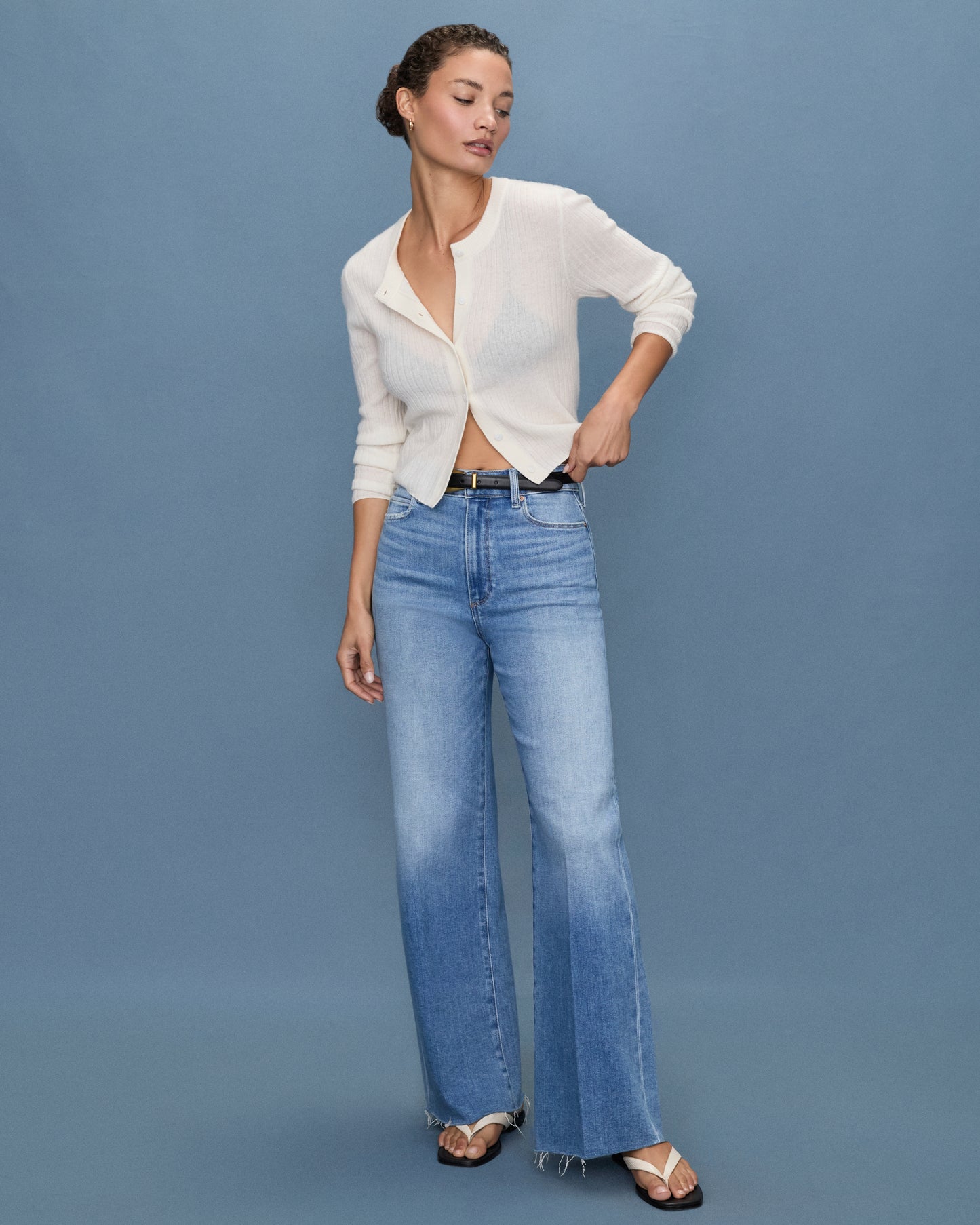 Anessa 31 Inch Wide Leg Jean - Mesmerize