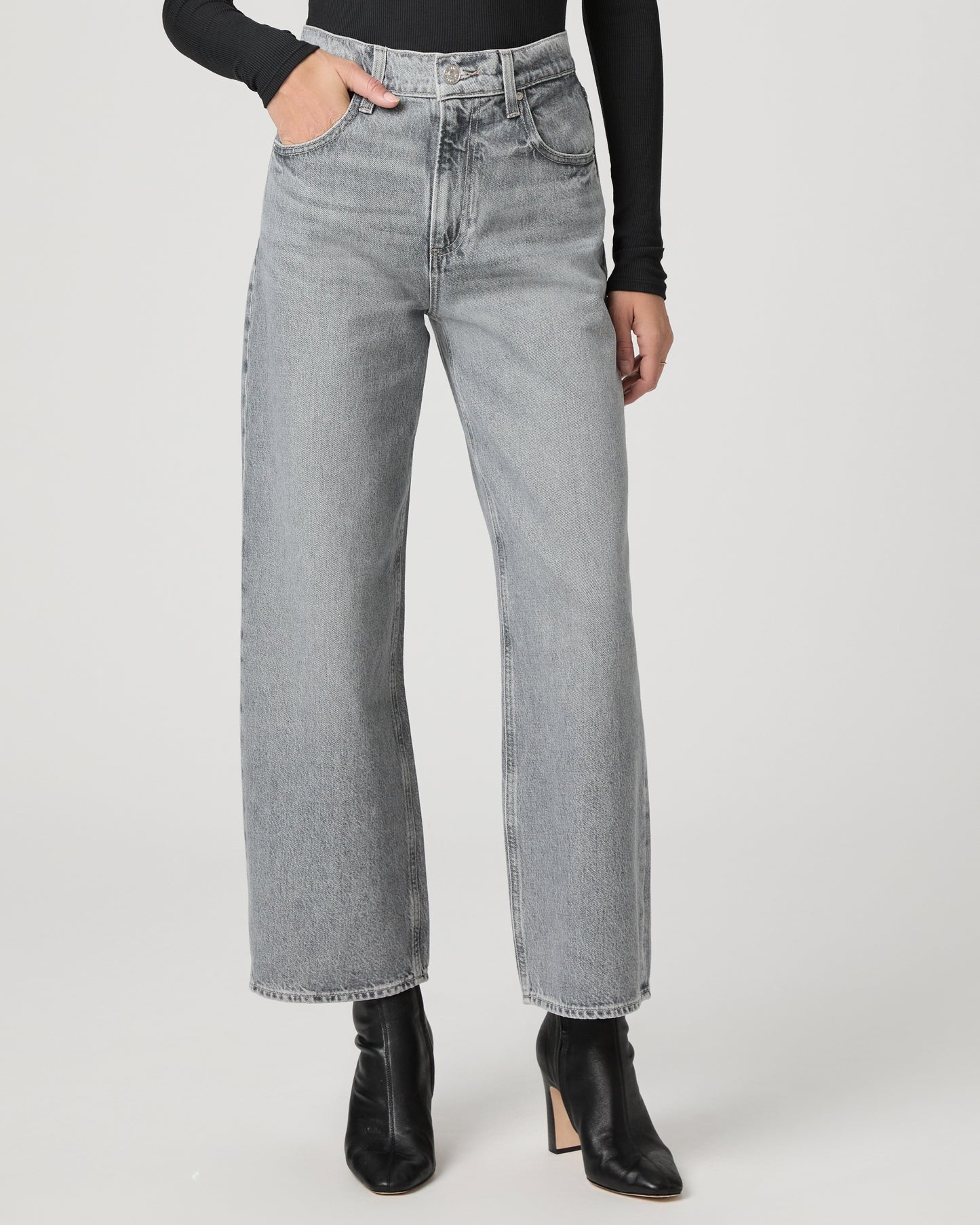 Cameron Ankle Straight Jean - Grey Isles 23