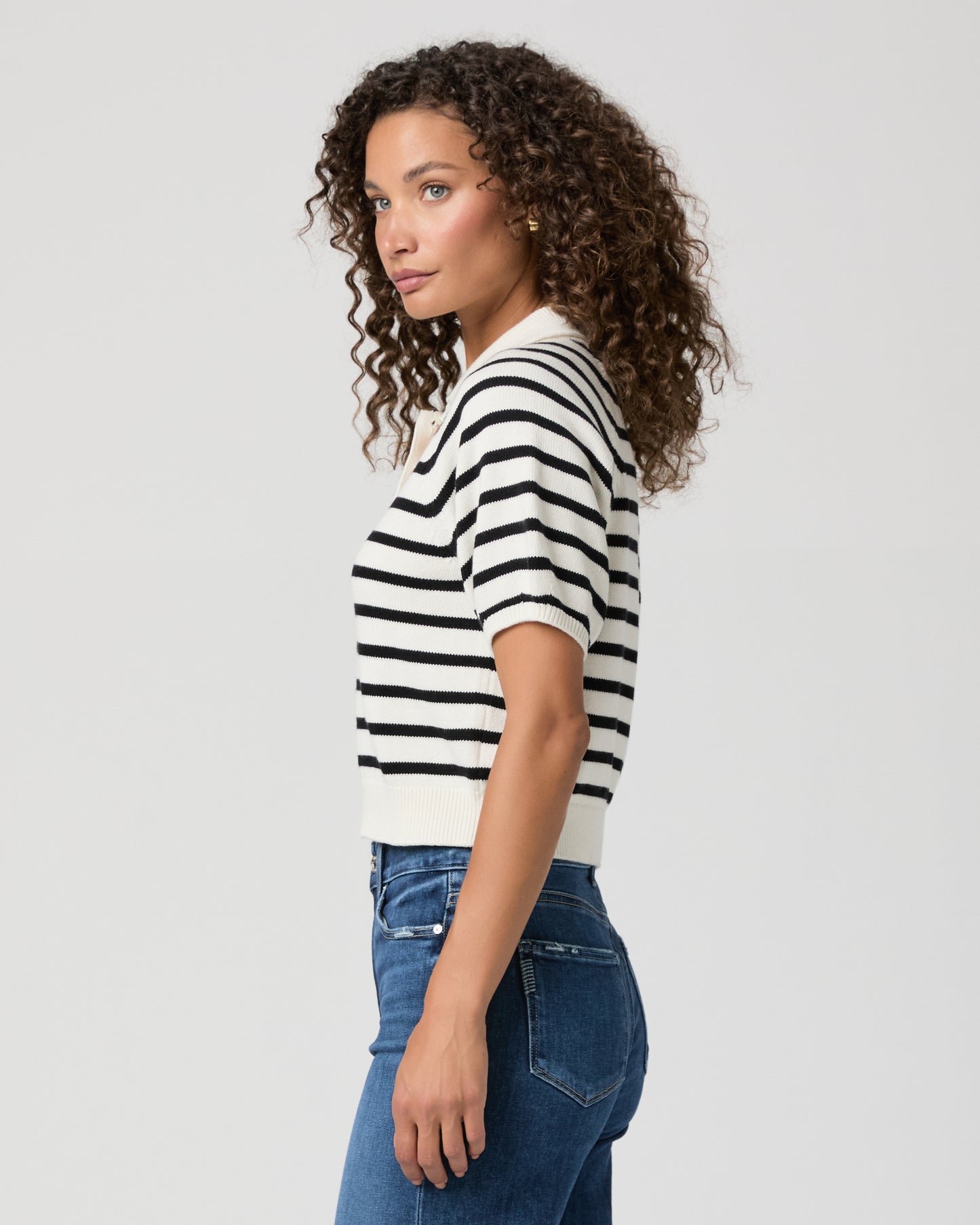 Birch Top - Antique White/Black XXS