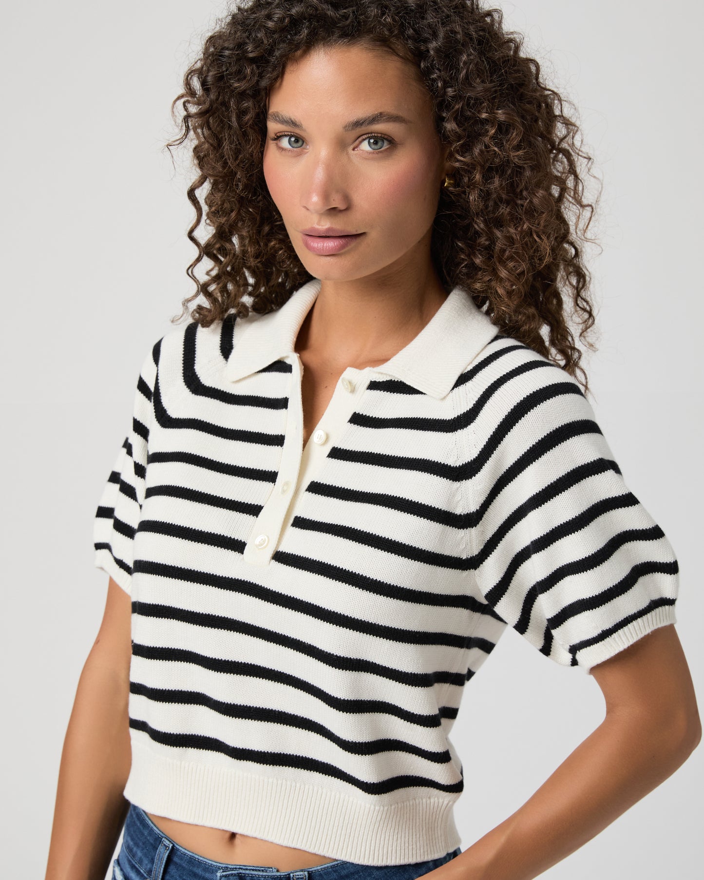 Birch Top - Antique White/Black XXS