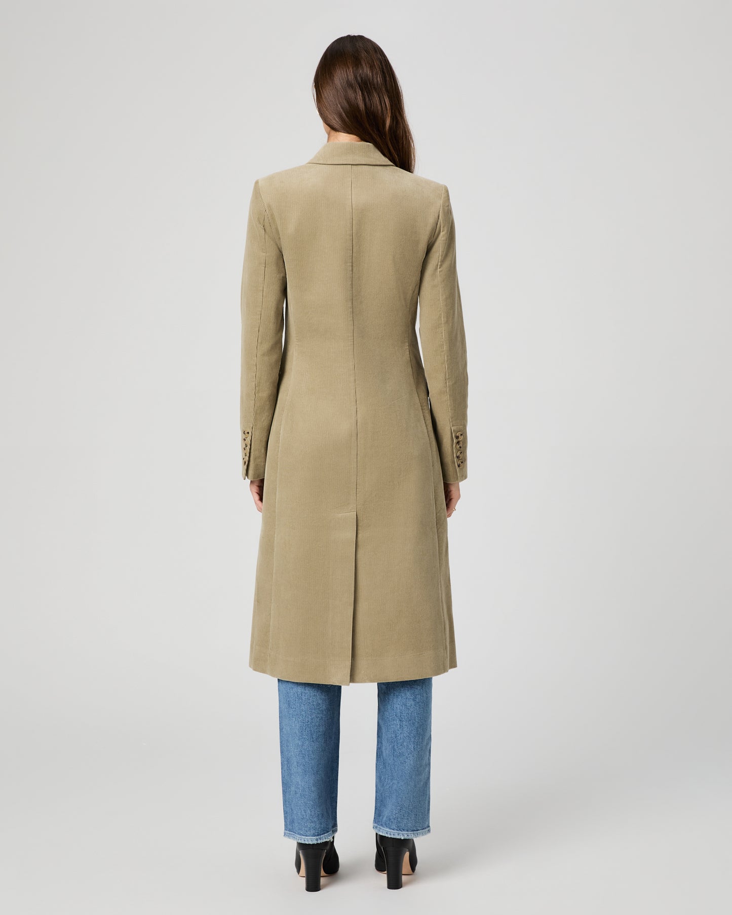 Trexi Coat - Dusty Olive Corduroy