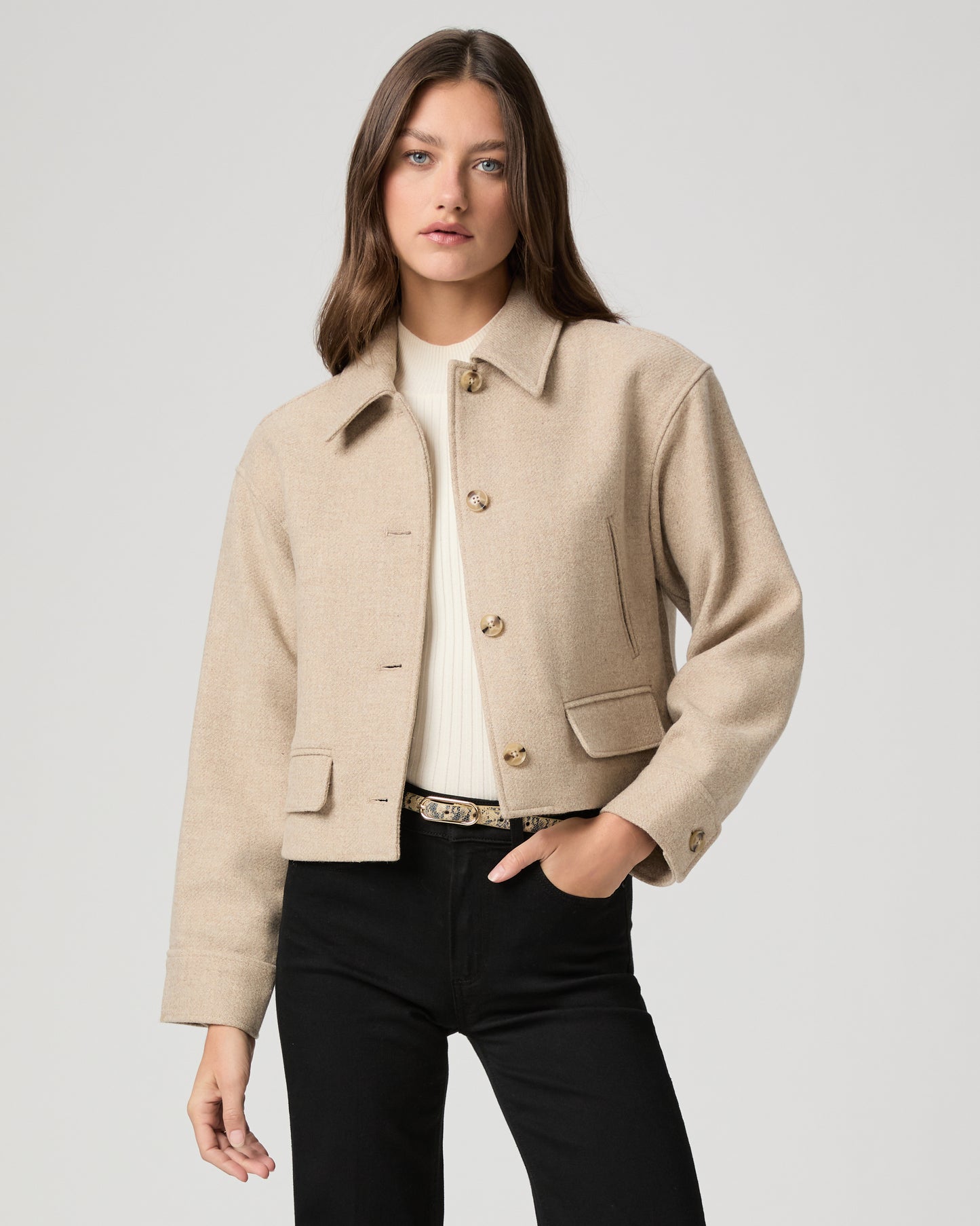 Alfie Jacket - Taupe Multi XXS