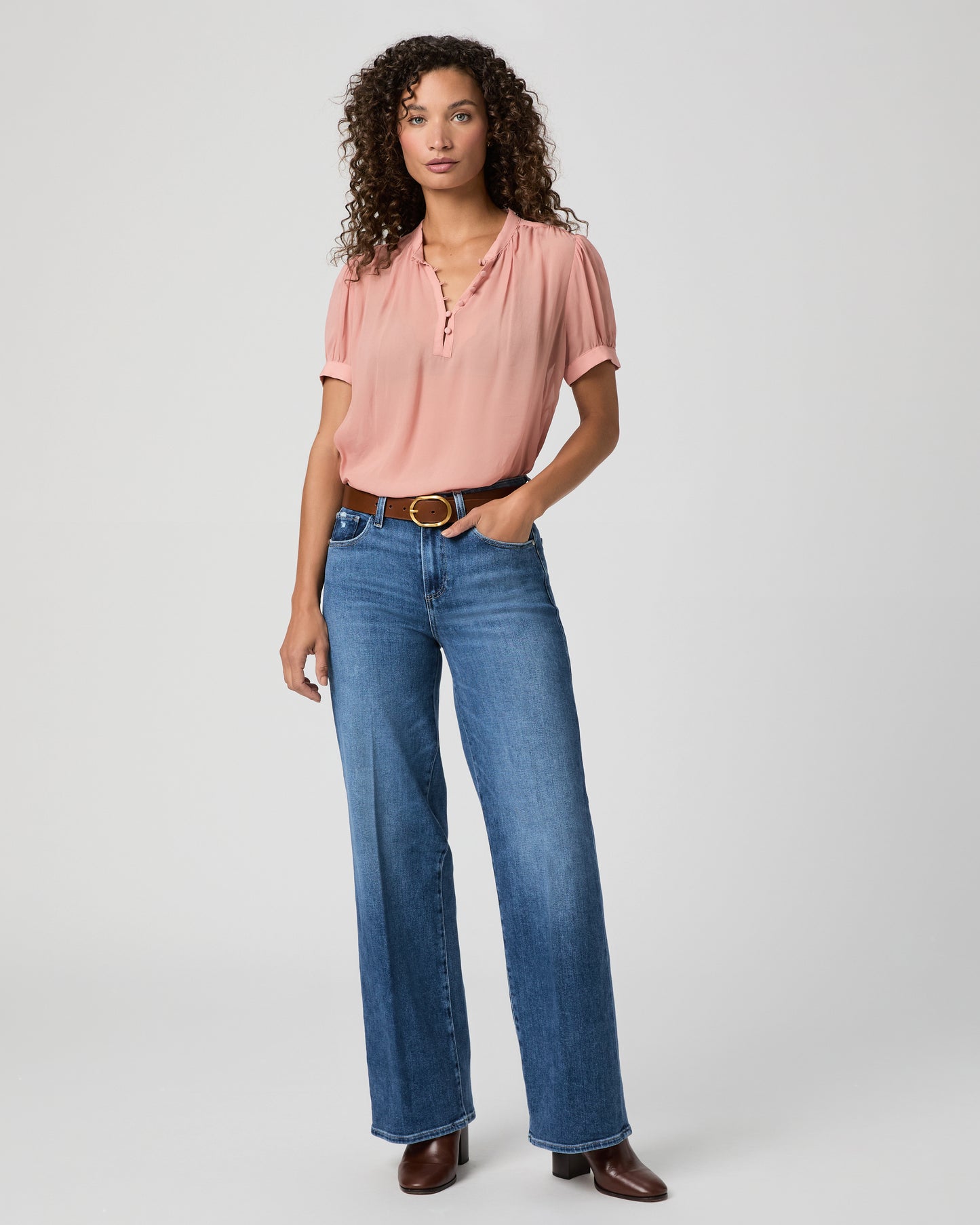 Marsala Blouse - Pink XXS