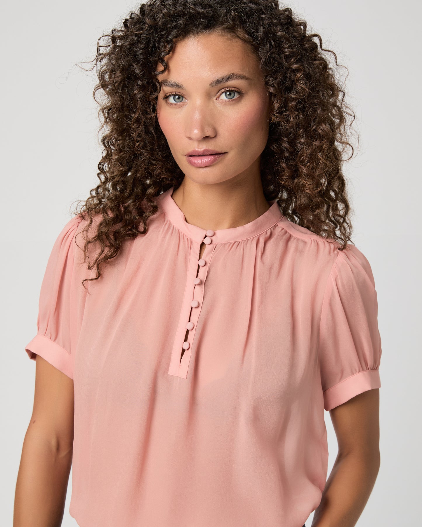 Marsala Blouse - Pink XXS