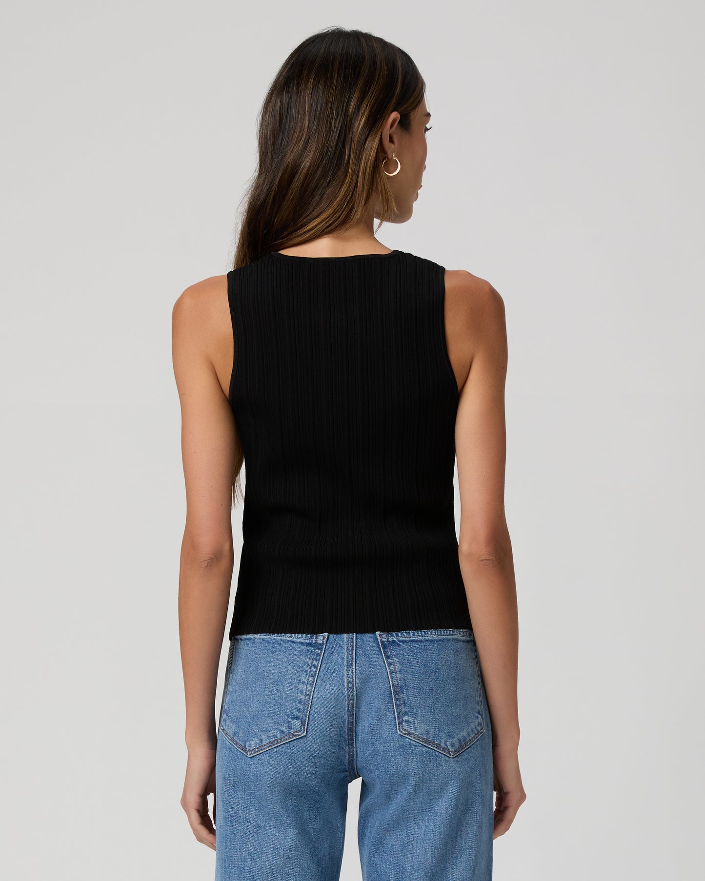 Leria Sweater Tank - Black XXS