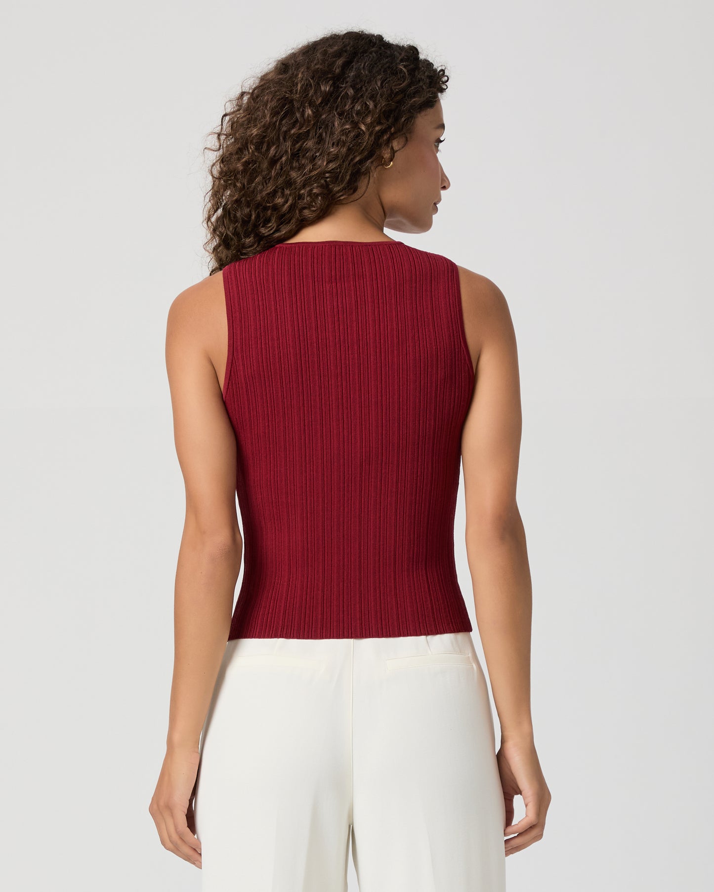 Leria Sweater Tank - Cranberry XXS