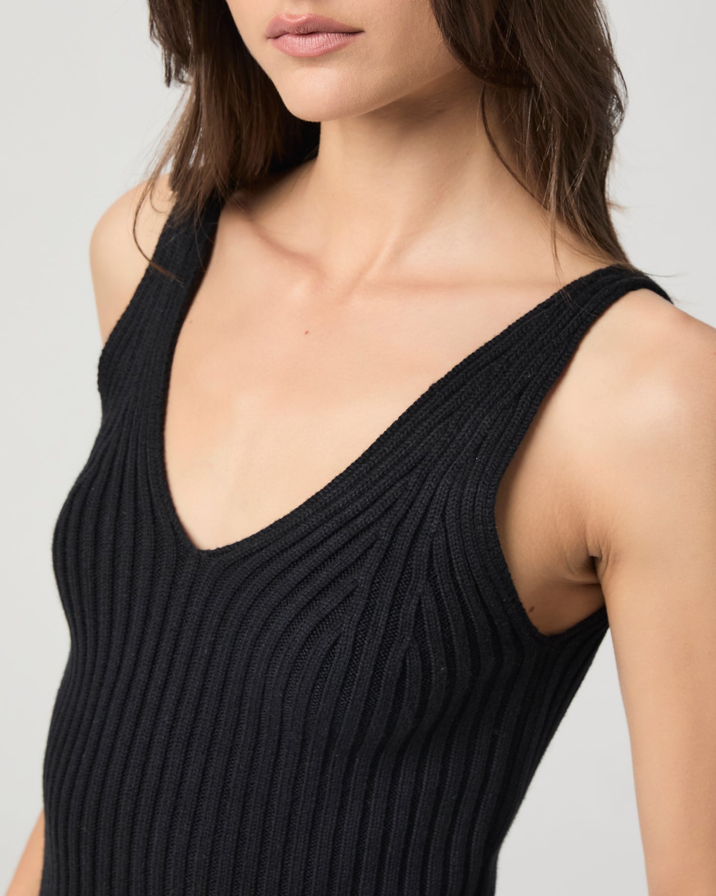 Cherie Sweater Tank - Black XXS