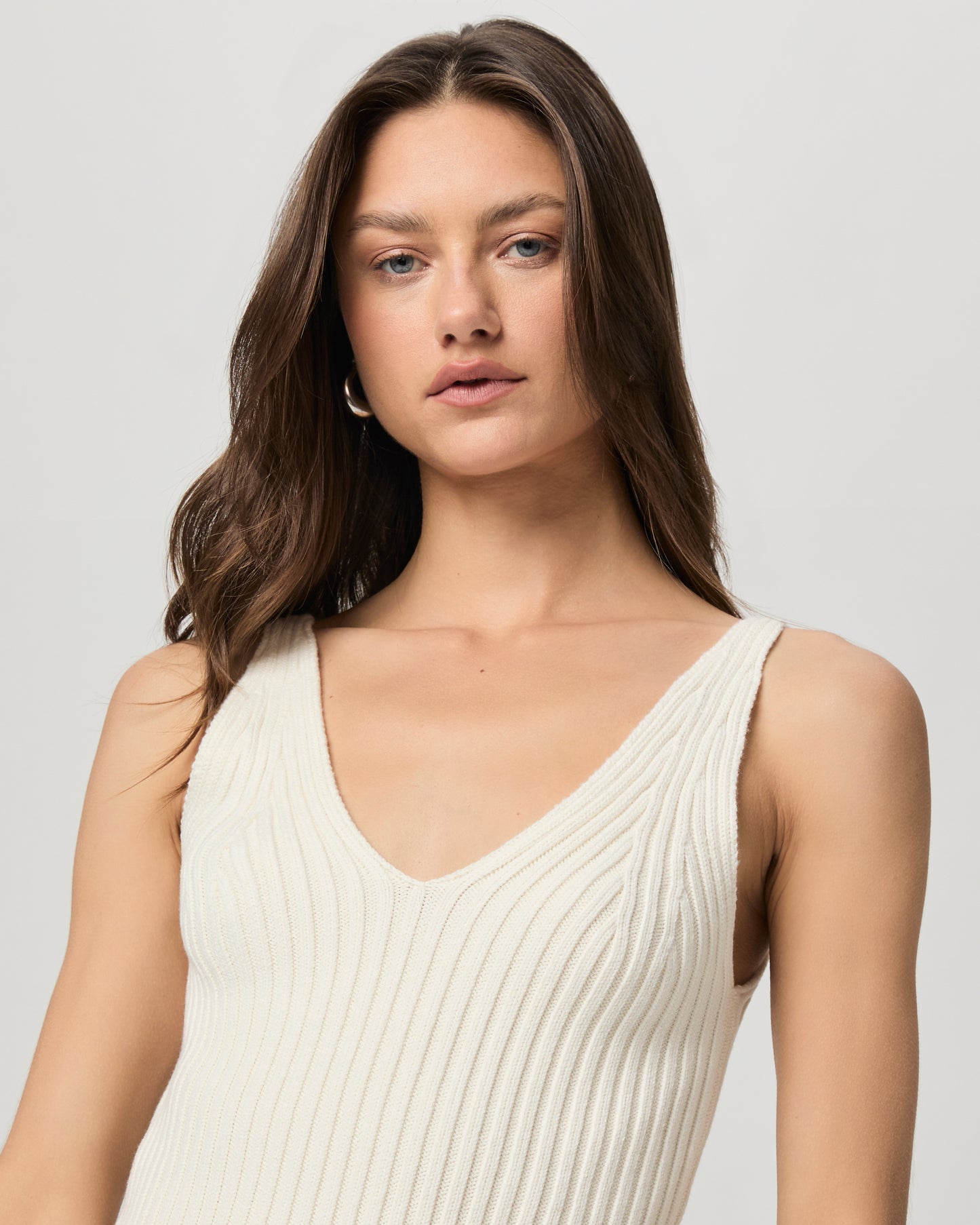 Cherie Sweater Tank - Ivory XXS