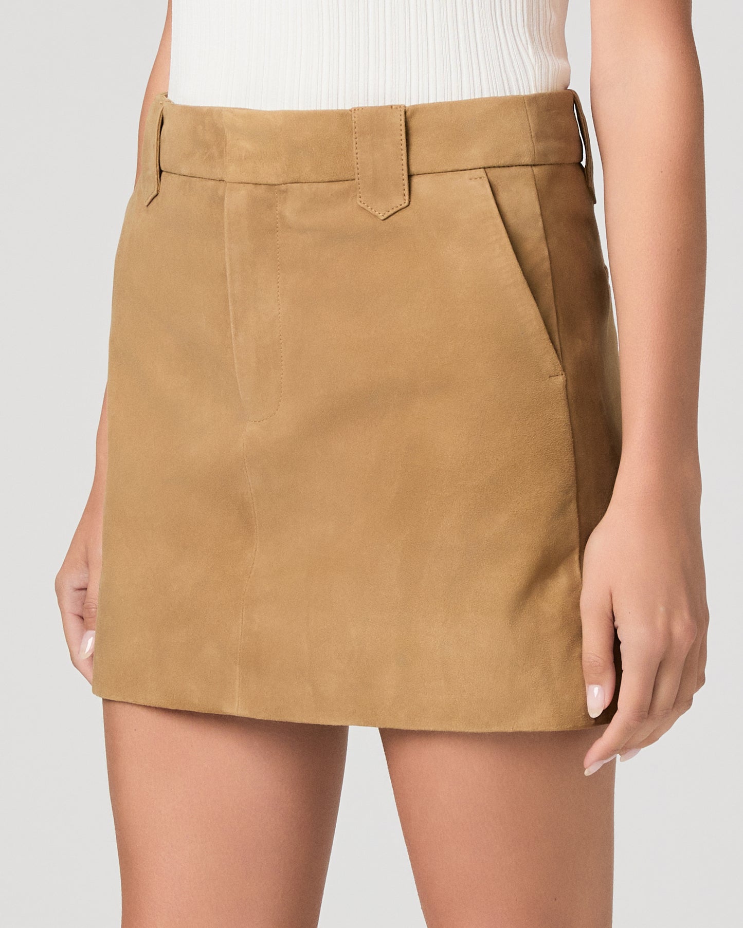 Bobbi Skirt - Cashew Suede