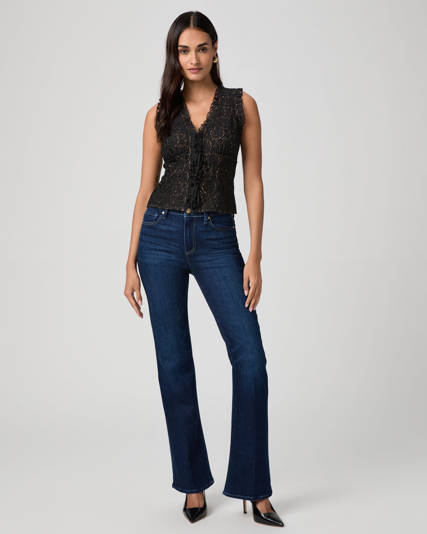 Anais Top - Black W/ Nude Brown Lining 00