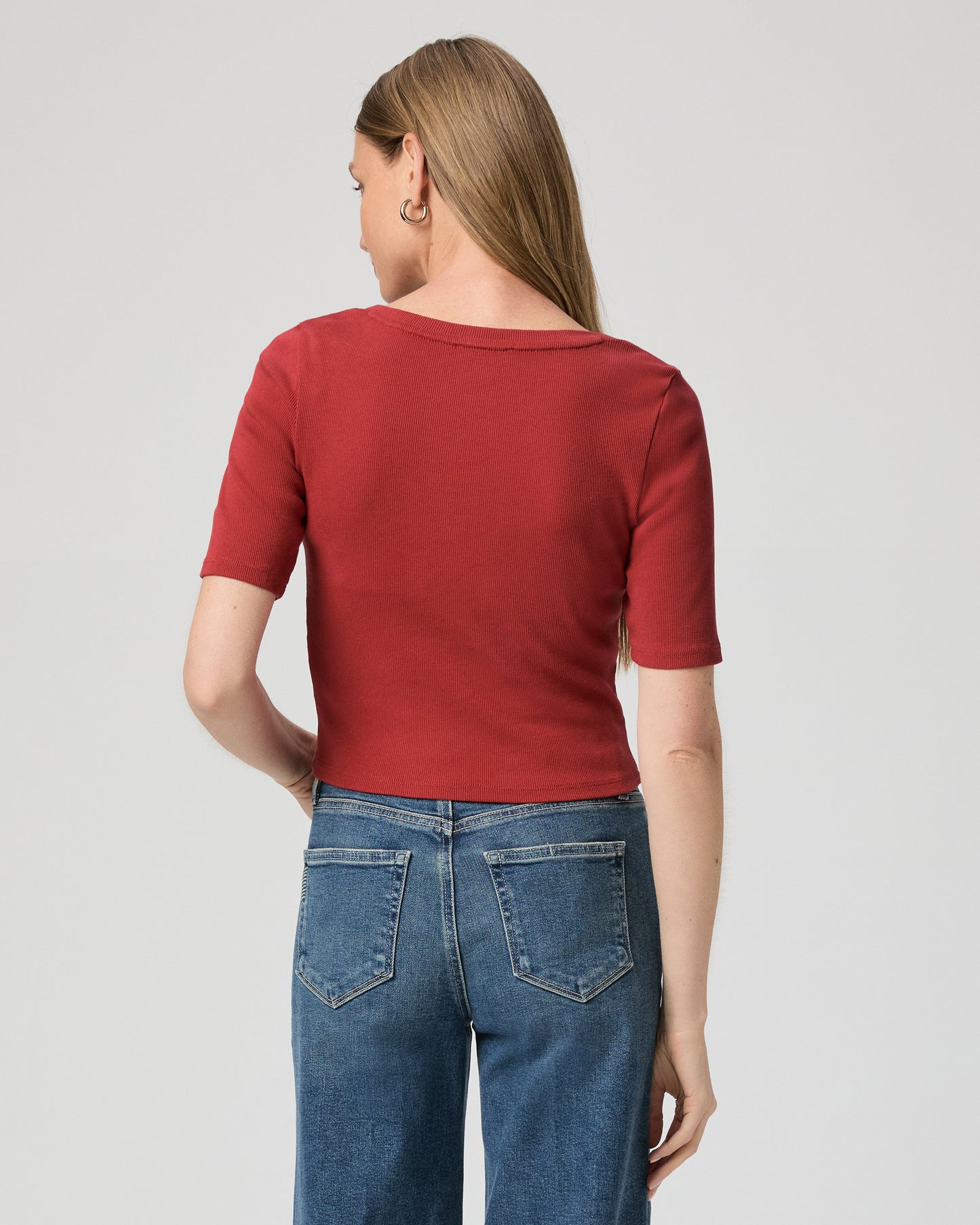 Evette Top - Carmine Red XXS