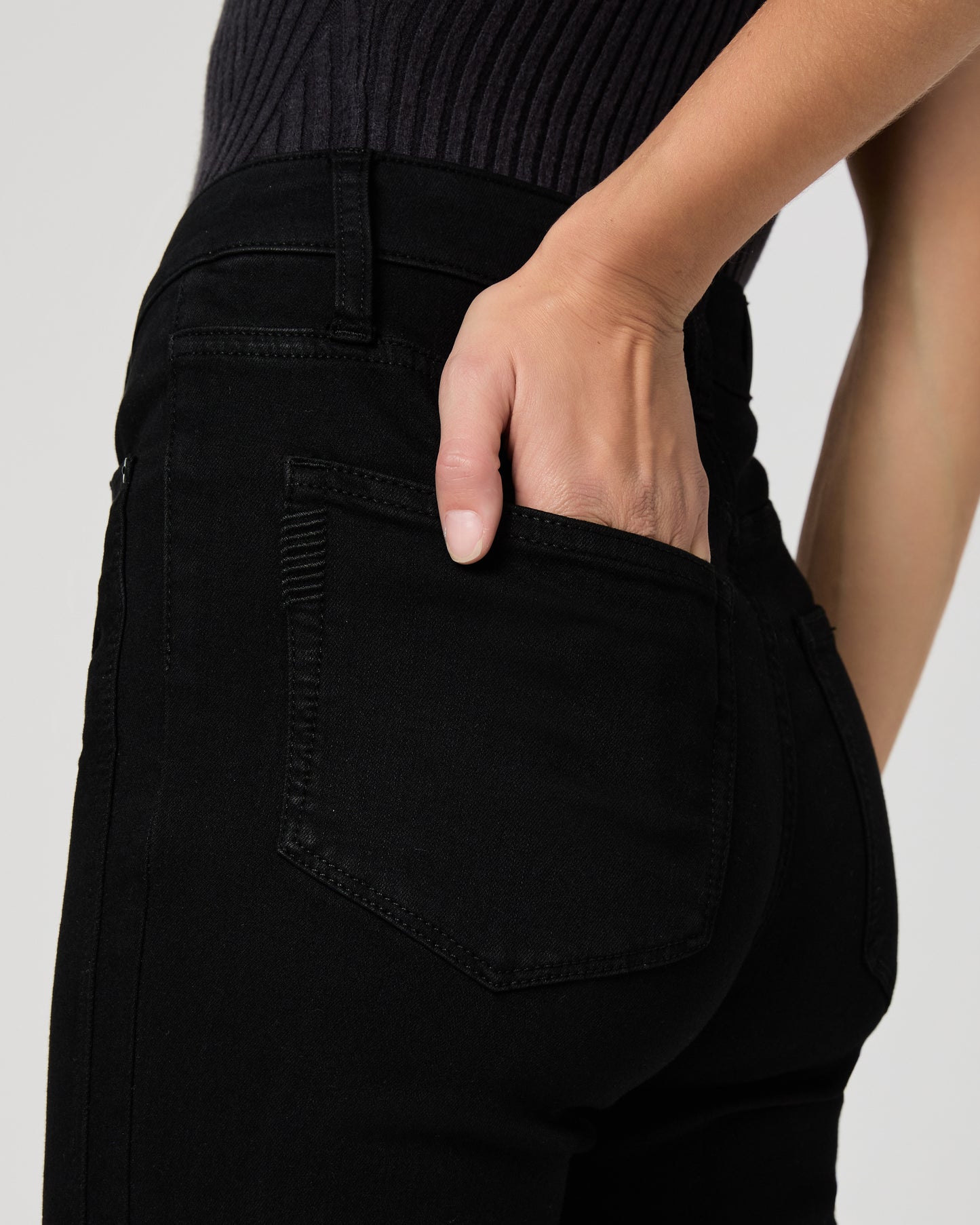 High Rise Laurel Canyon Bootcut - Black Shadow 23