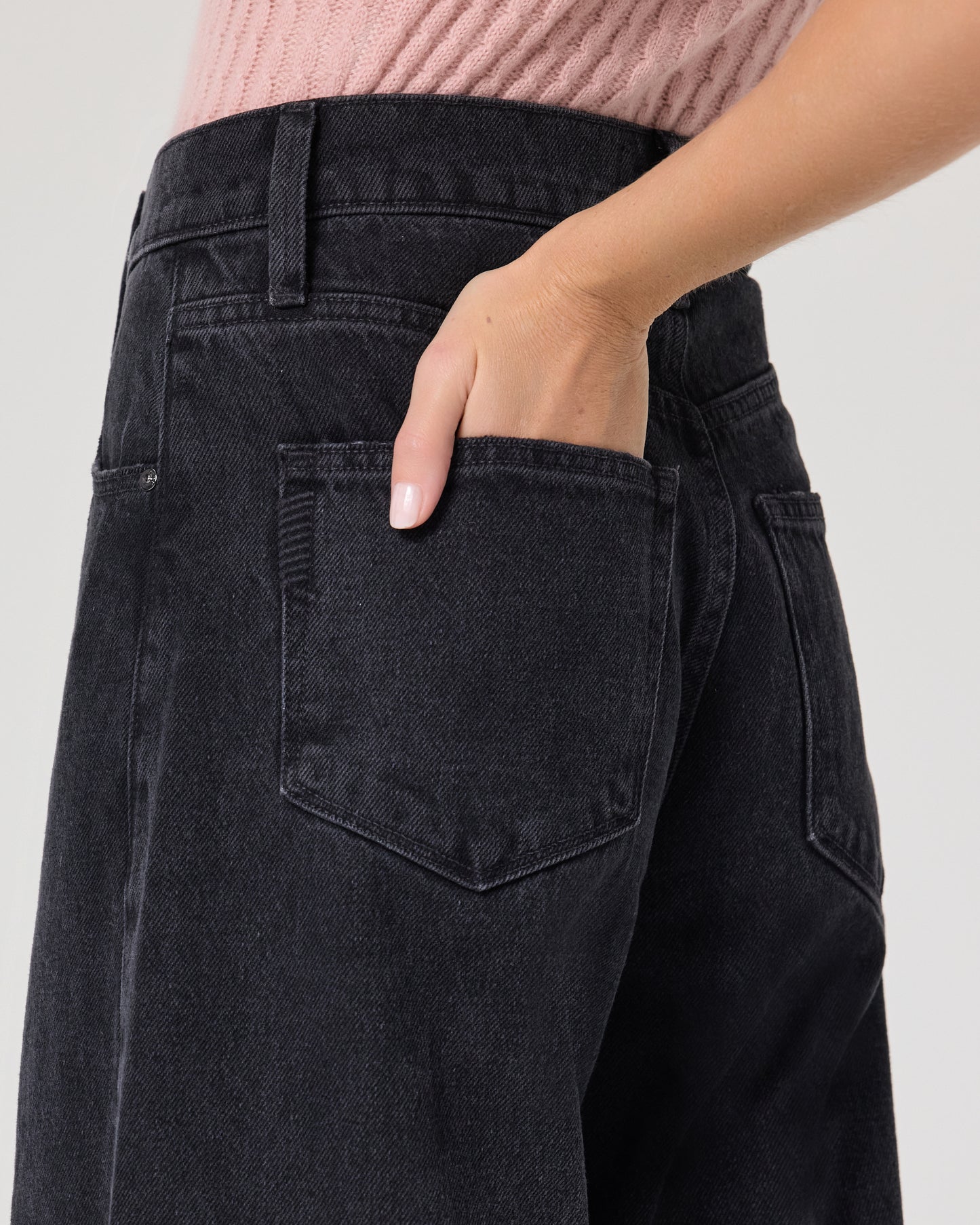 Cameron Wide Leg Jean - Boho Black 23