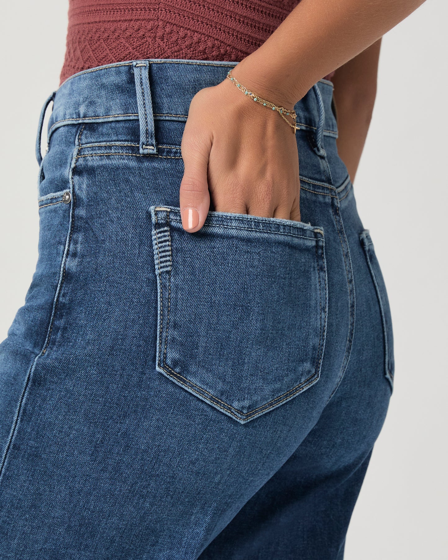 Anessa Petite 29 Inch Wide Leg Jean - Novelist 23