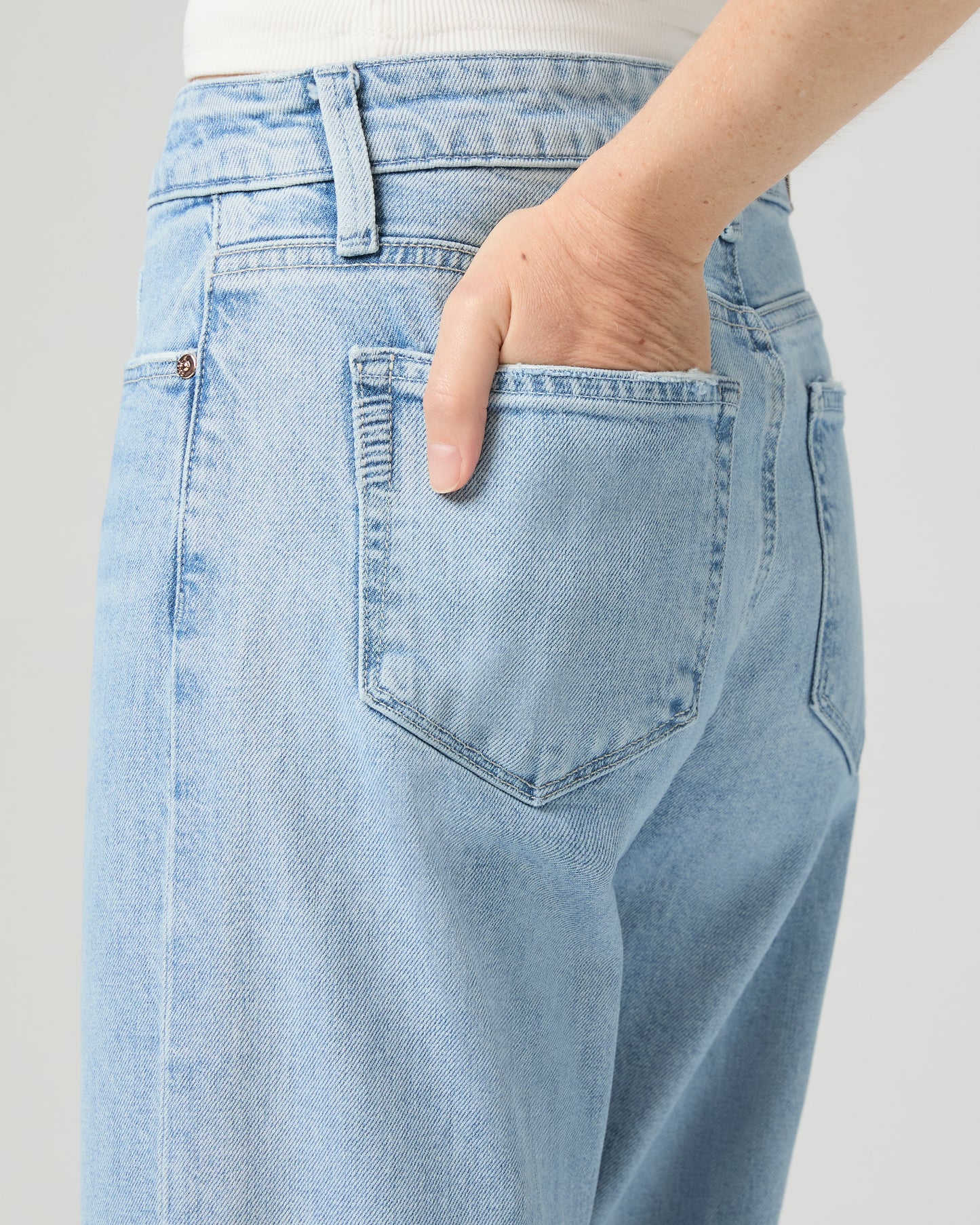 Leenah Ankle Wide Leg Jean - Brightside 23