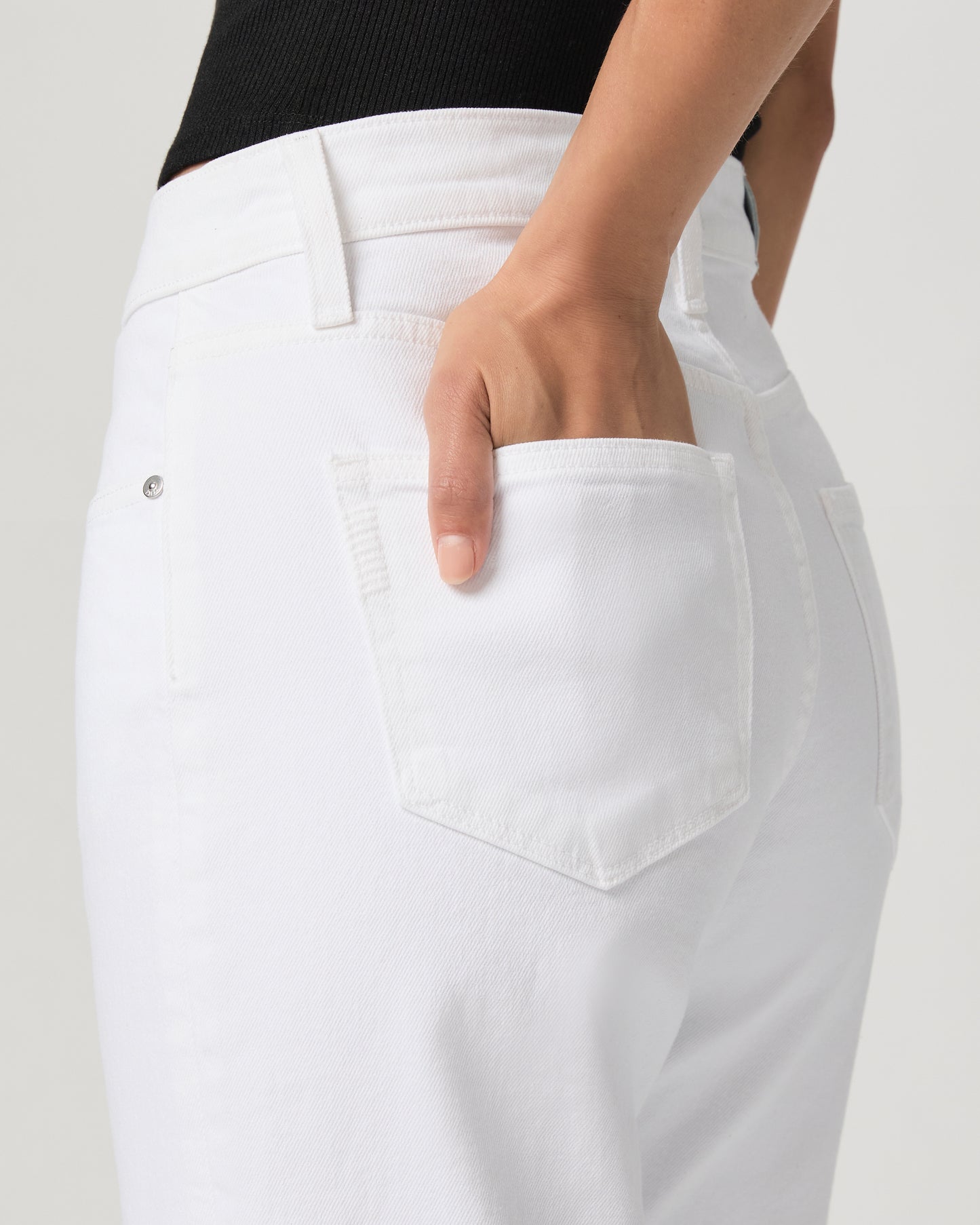 Morgan Ankle Straight Jean - Laundered White 23