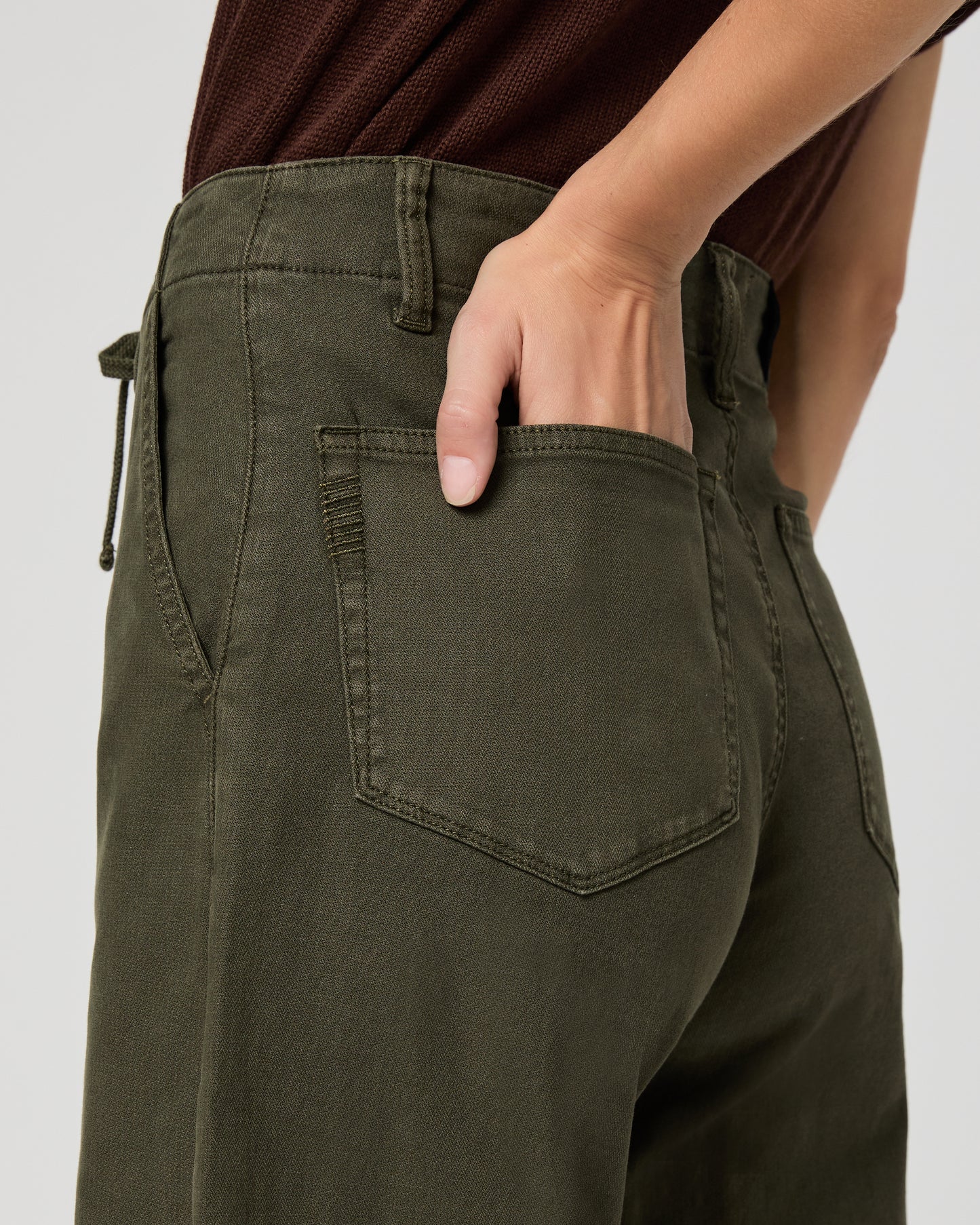 Arellia Ankle Barrel Leg - Vintage Forest Moss 23