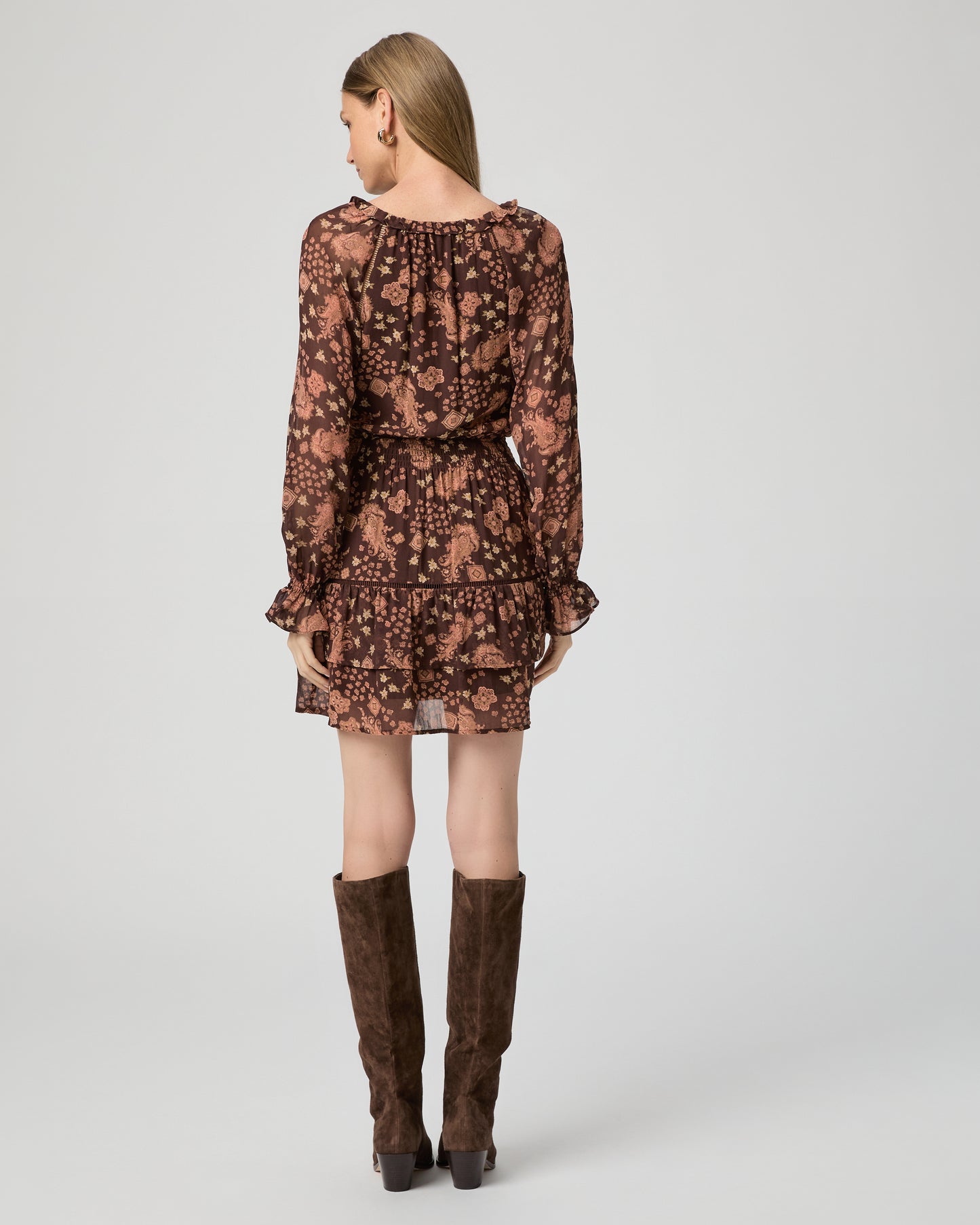 Alison Dress - Tamarind Multi Silk XXS