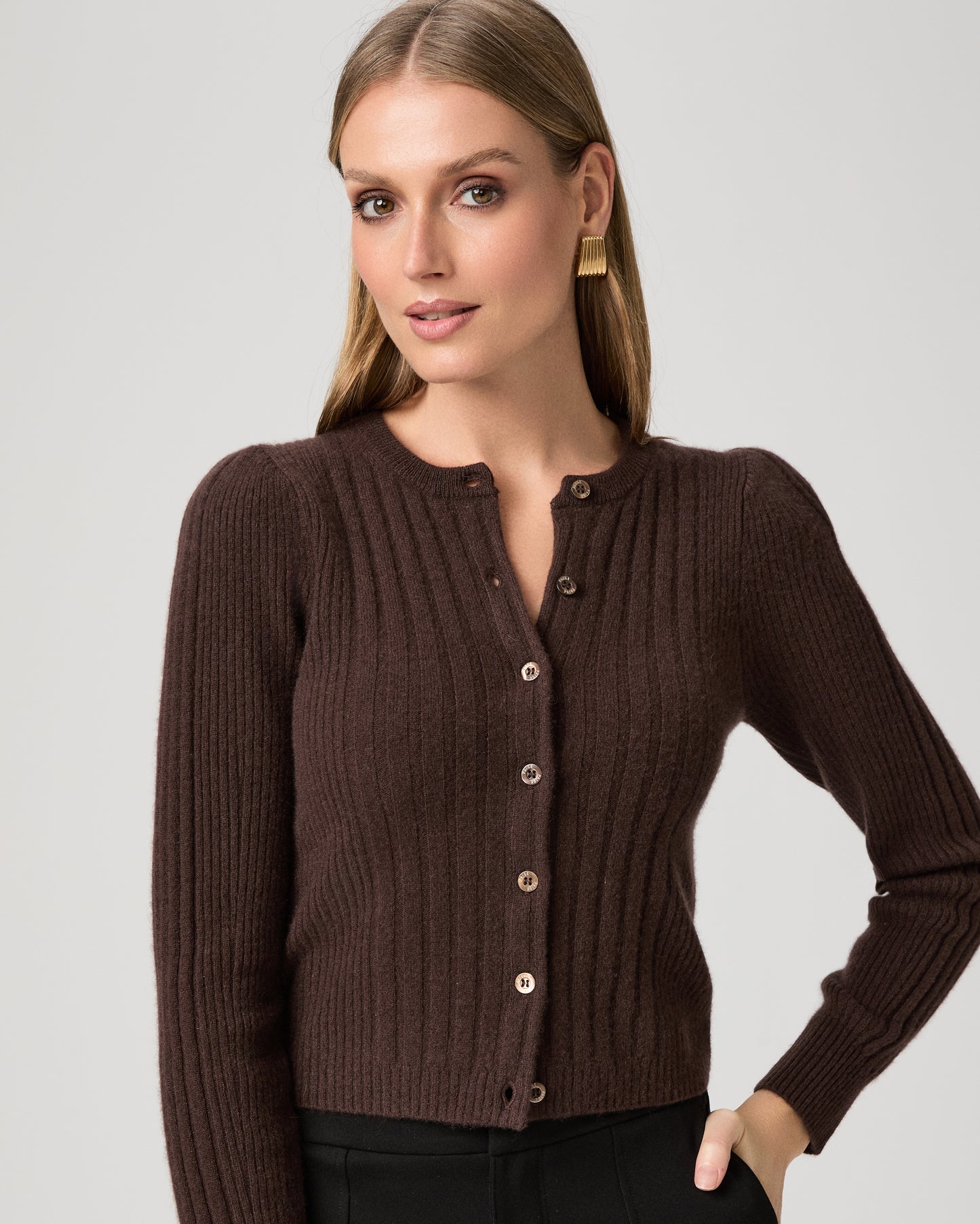 Allessandro Cardigan - Dark Chocolate XXS
