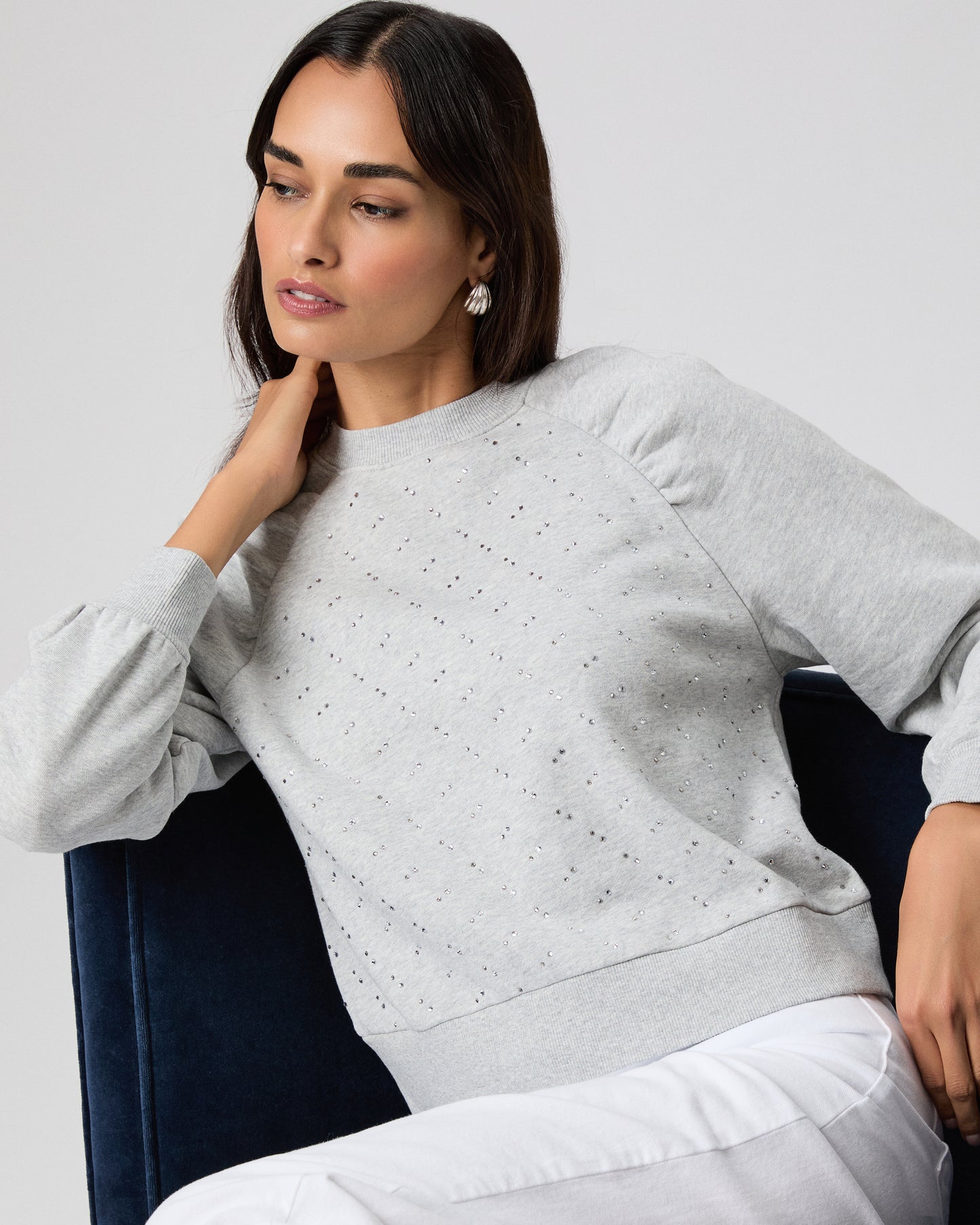 Tricia Sweatshirt - Heather Grey XXS