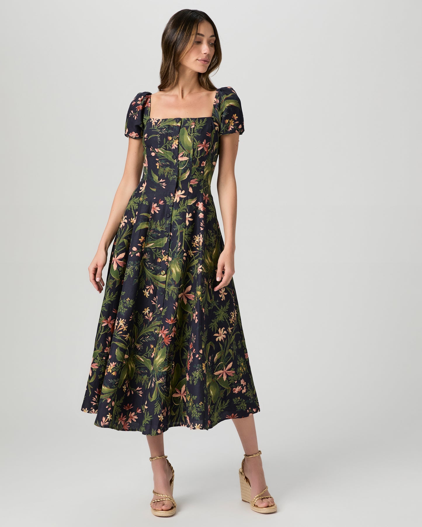 Lindi Dress - Dark Navy Multi 00