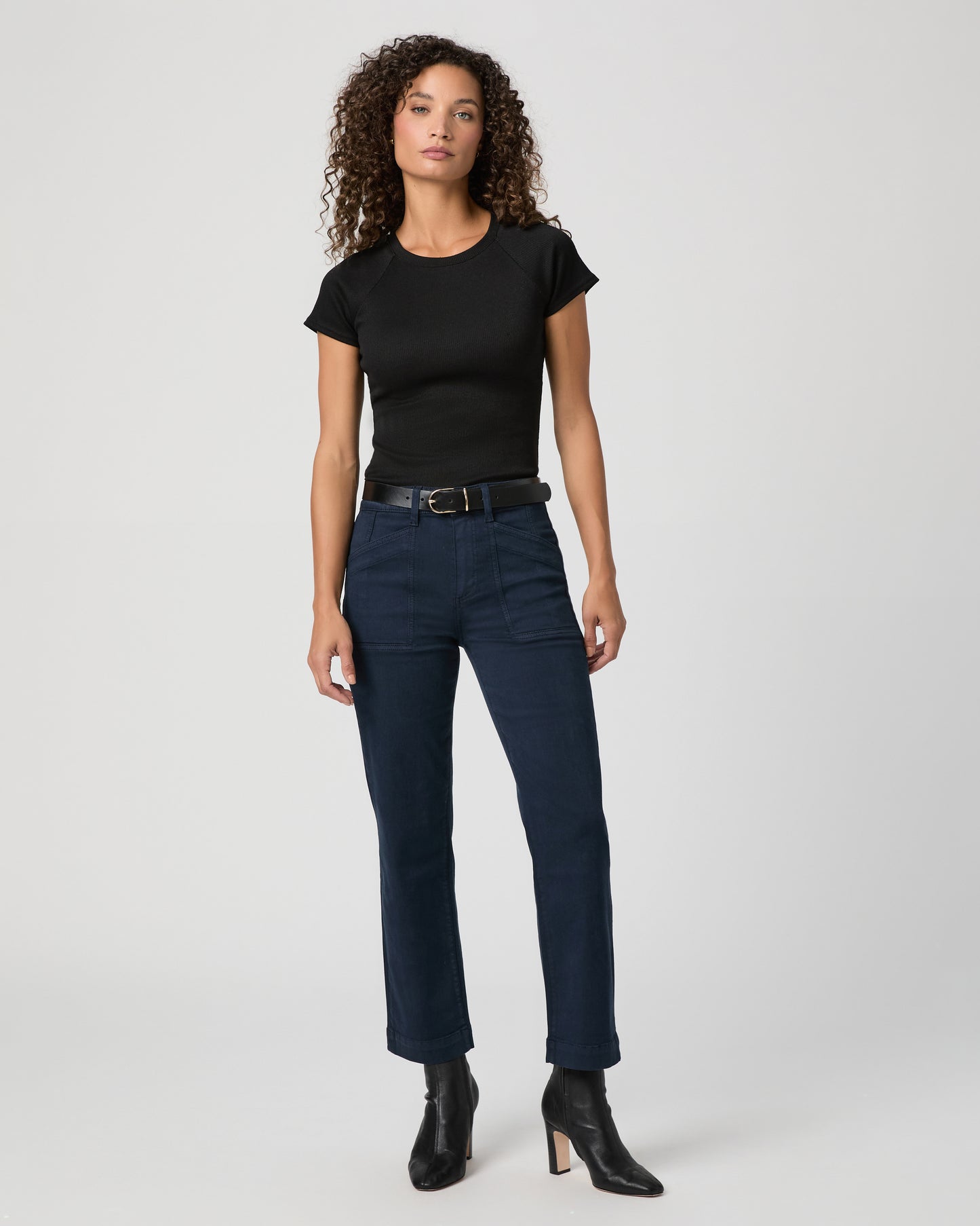 Quincy Ankle Straight - Vintage Navy Seascape 23