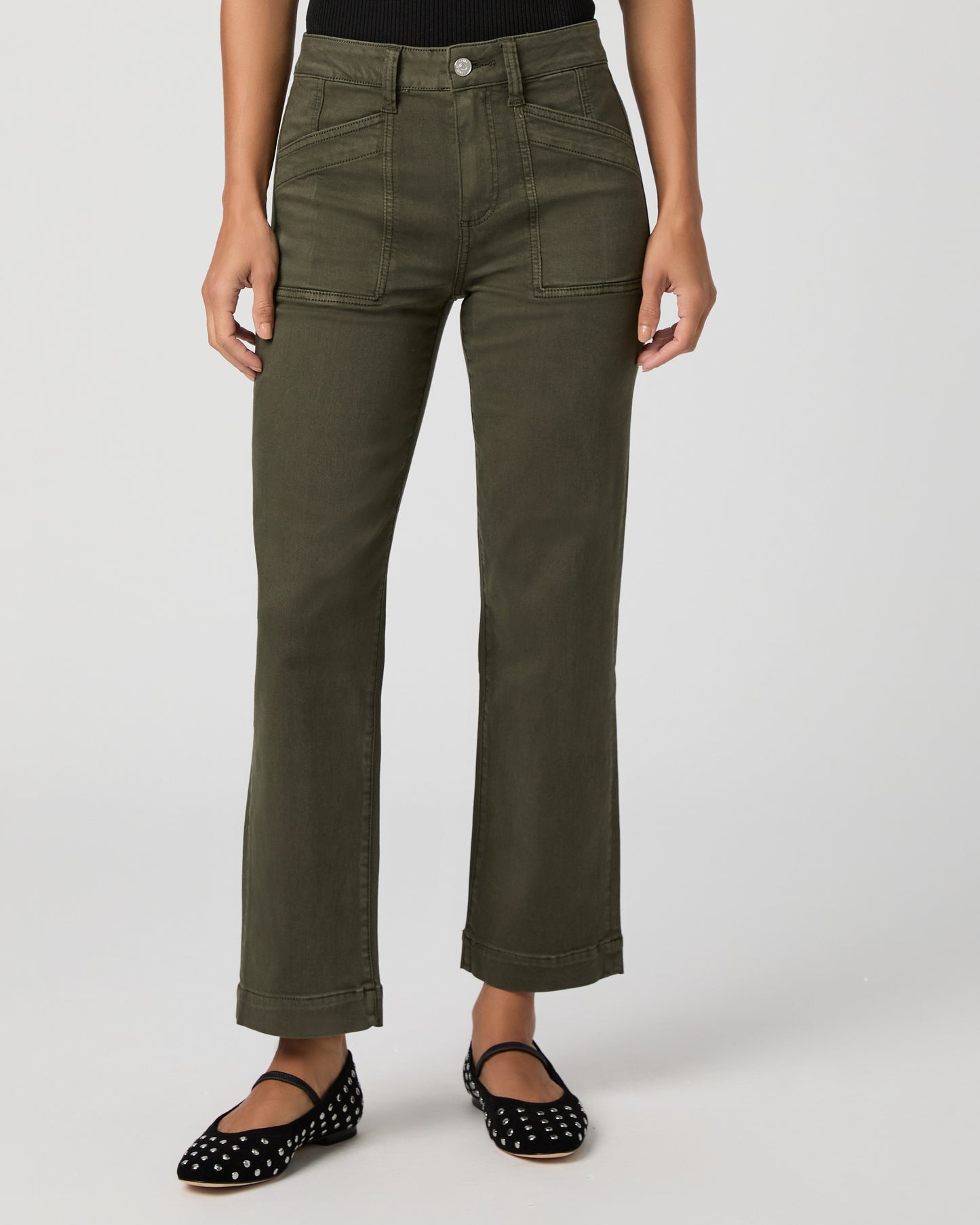 Quincy Ankle Straight - Vintage Forest Moss 23