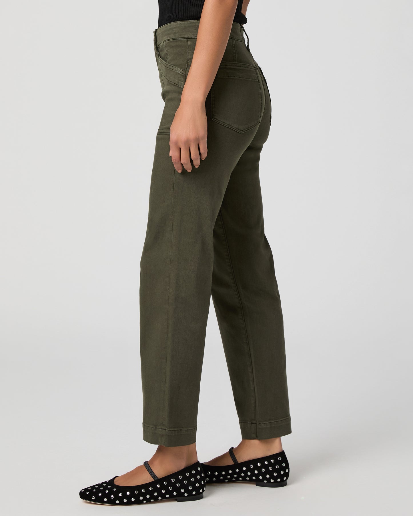 Quincy Ankle Straight - Vintage Forest Moss 23