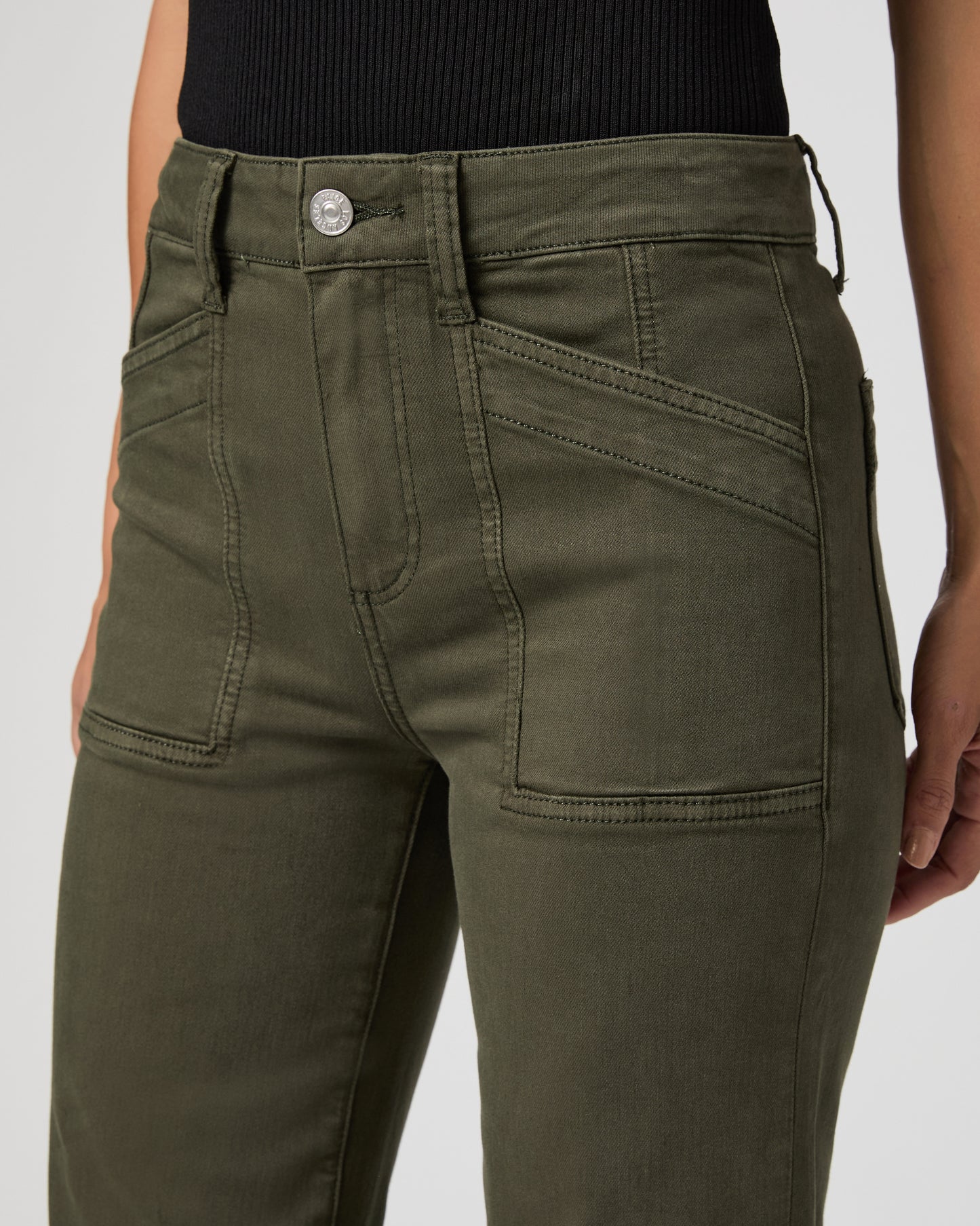 Quincy Ankle Straight - Vintage Forest Moss 23