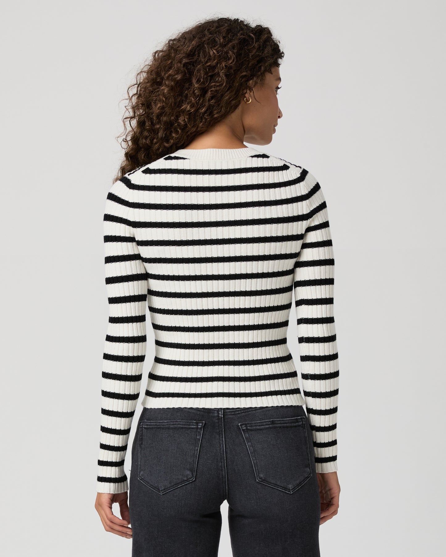 Beatrice Top - Antique White/Black XXS