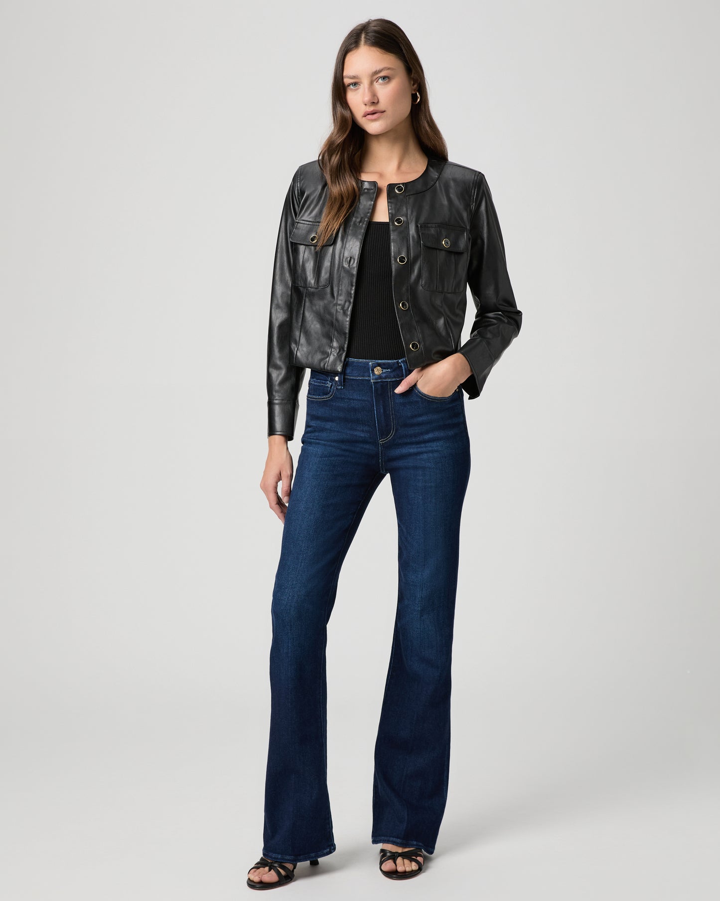 Verity Jacket - Black Faux Leather XXS
