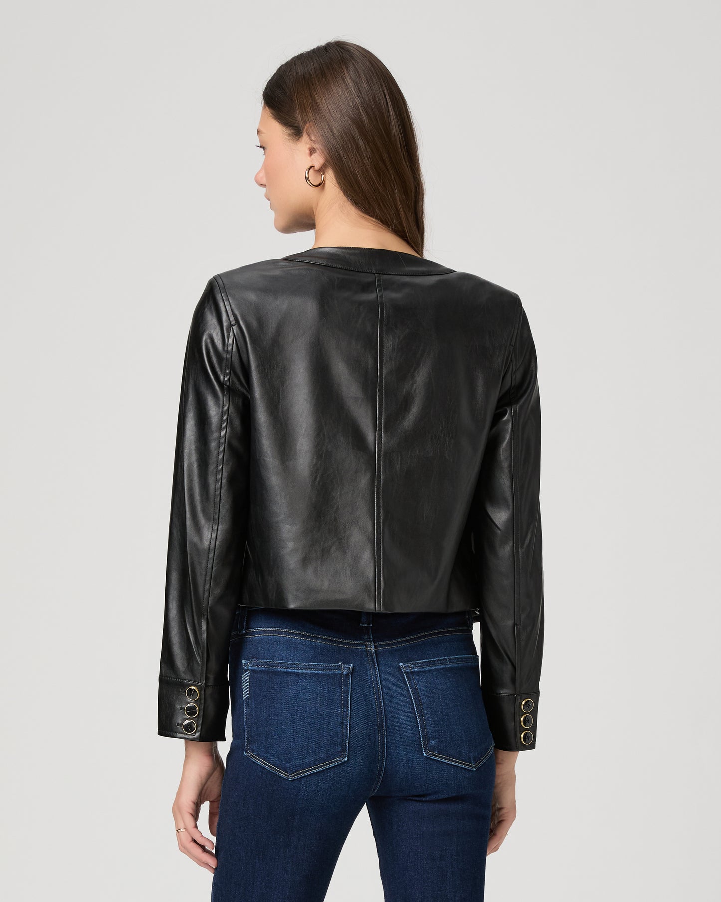 Verity Jacket - Black Faux Leather XXS