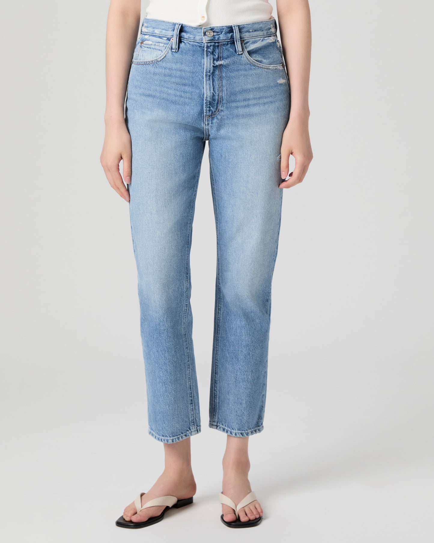 Billy Crop Straight Jean - High Brow Distressed 23
