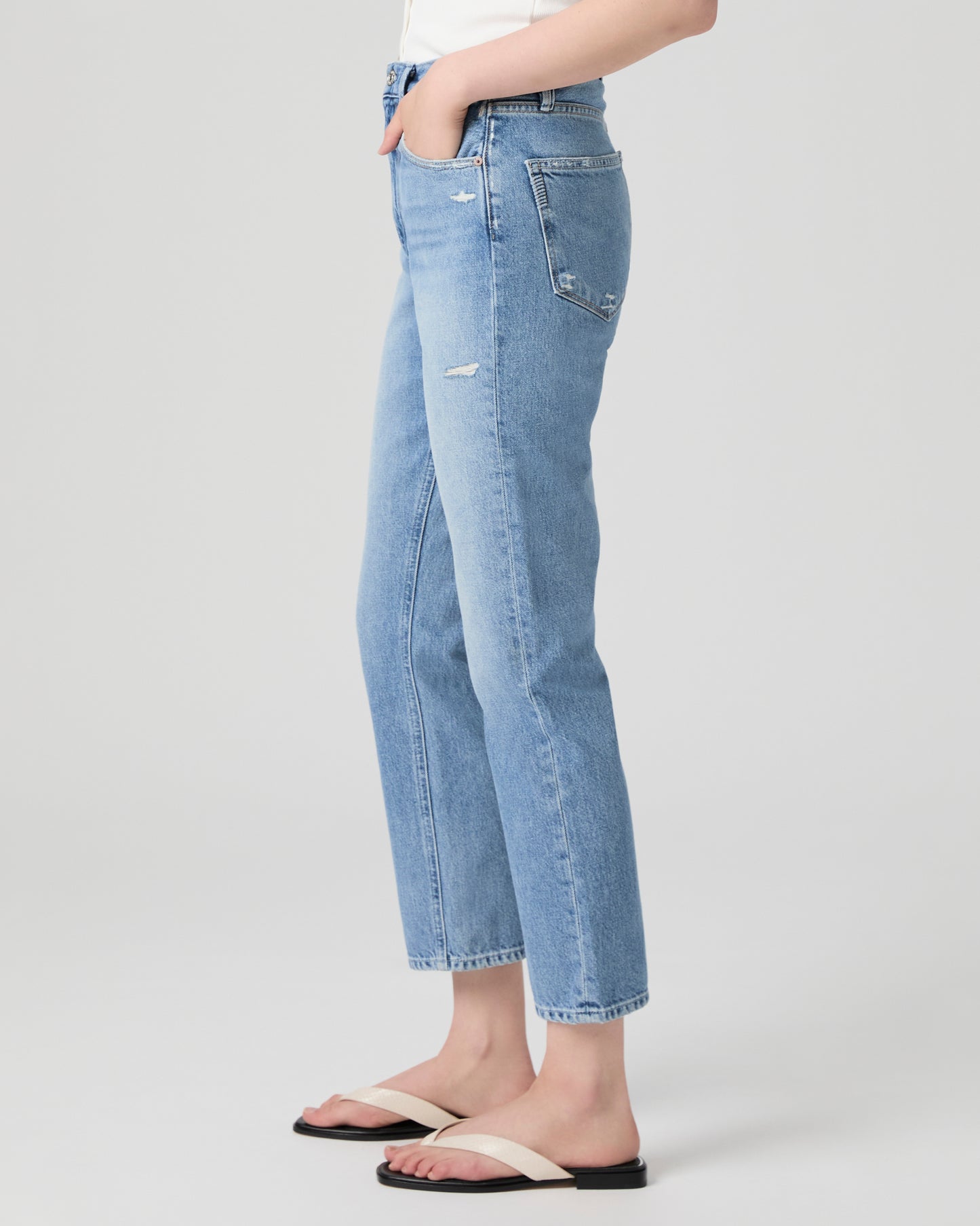 Billy Crop Straight Jean - High Brow Distressed 23