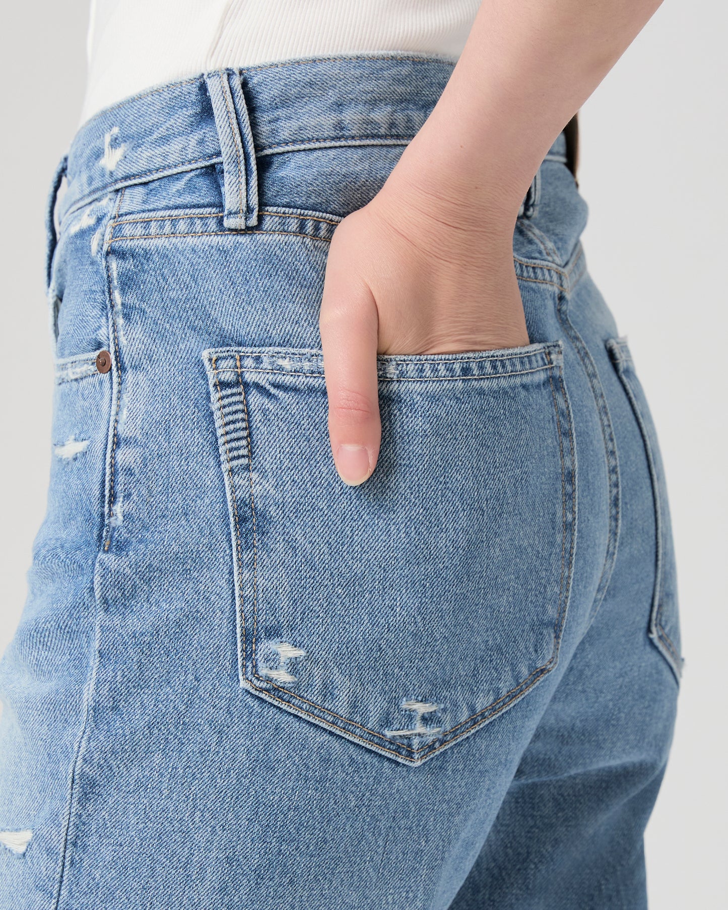 Billy Crop Straight Jean - High Brow Distressed 23