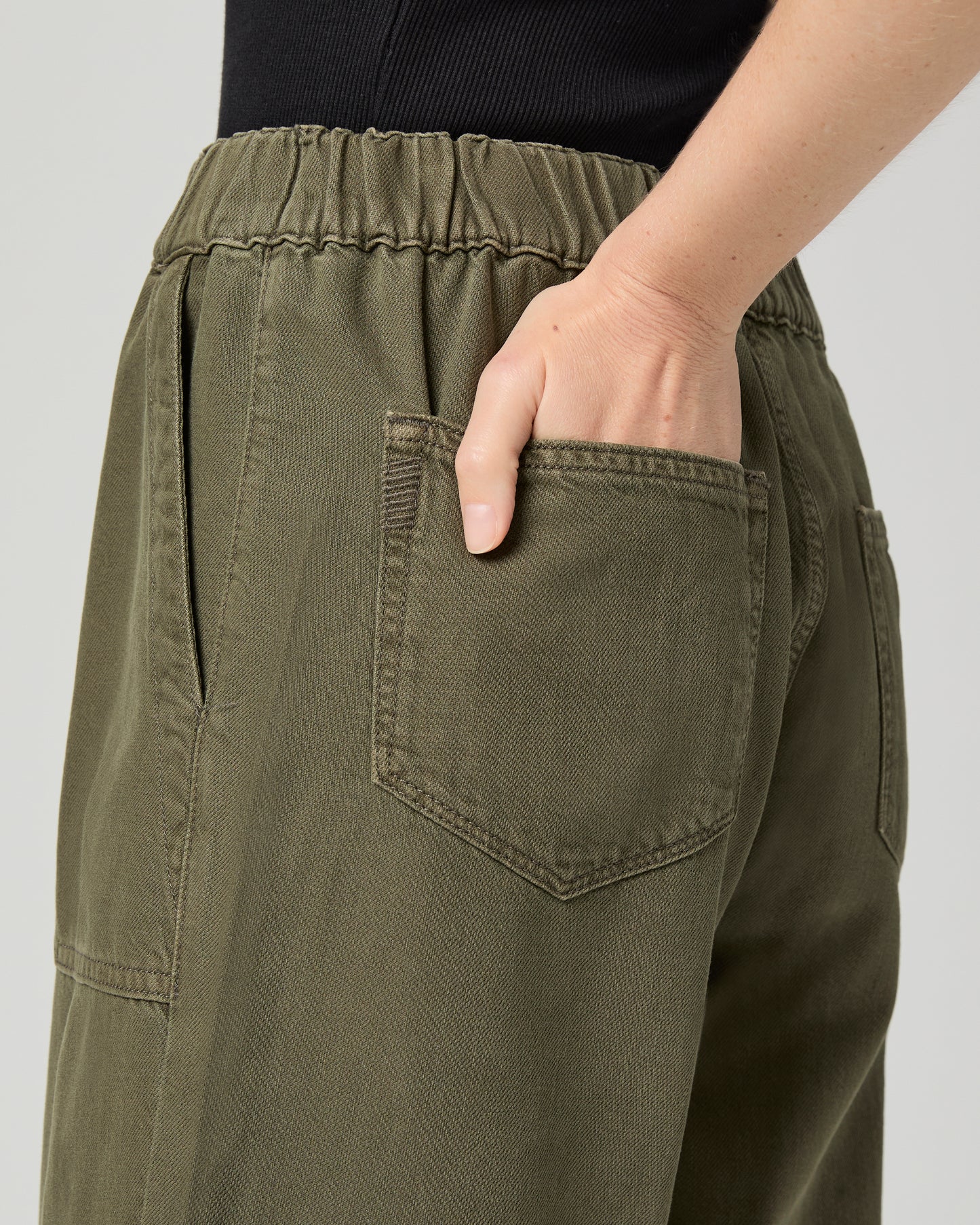 Rumi Wide Leg Pant - Vintage Dark Chartreuse 23