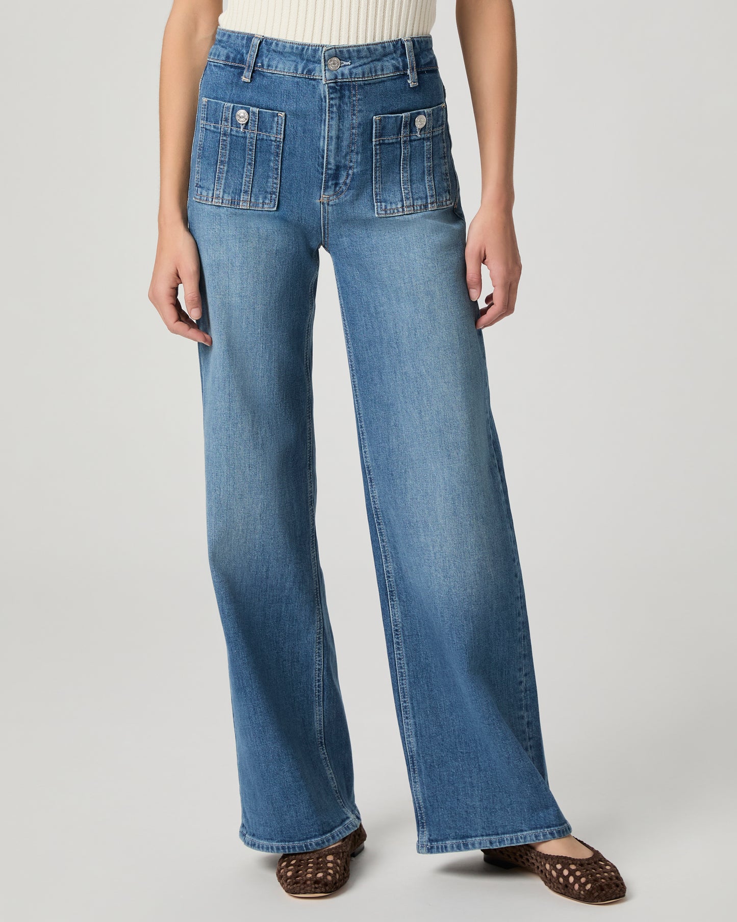 Anessa 31 Inch Wide Leg Jean - Paley 23