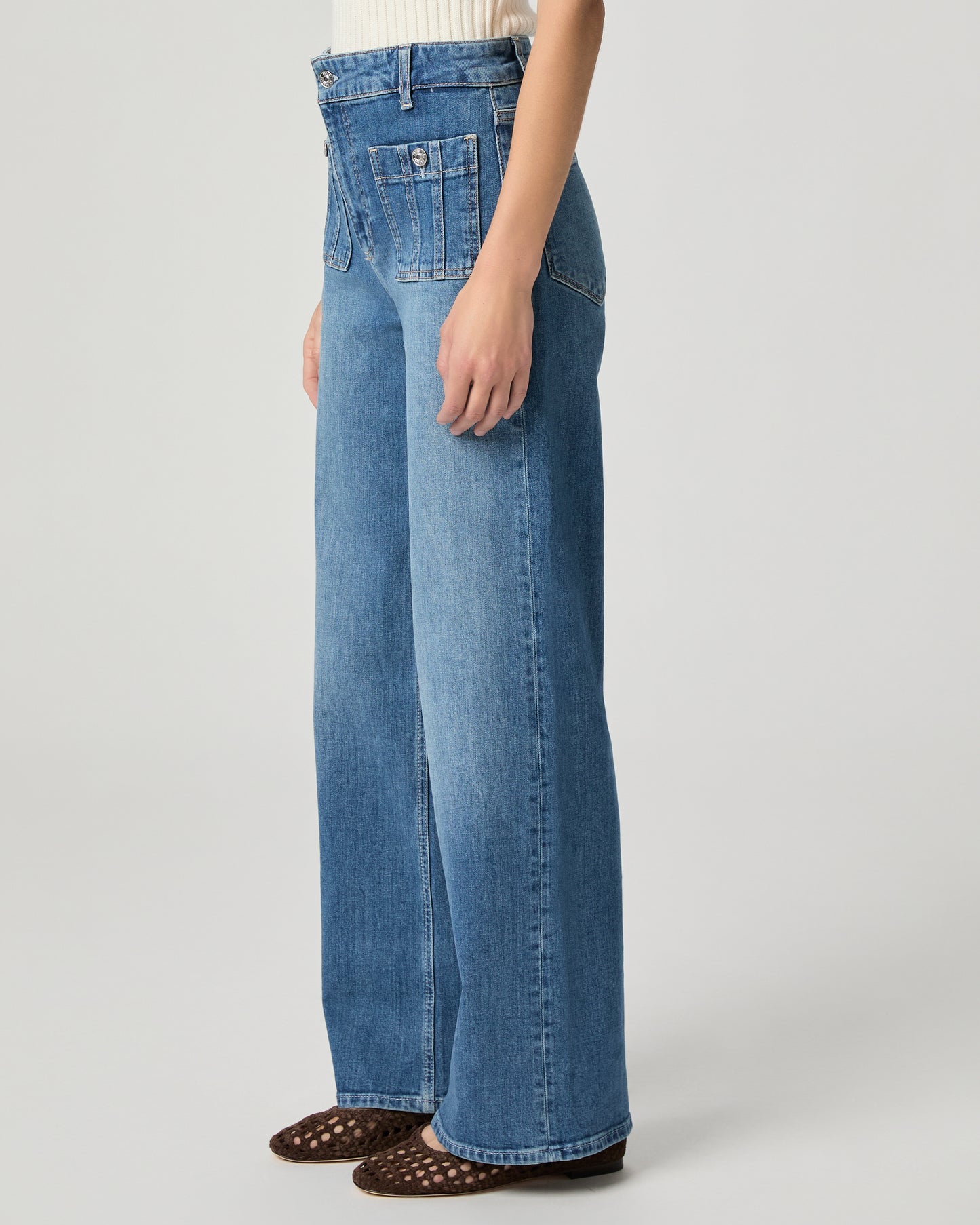 Anessa 31 Inch Wide Leg Jean - Paley 23