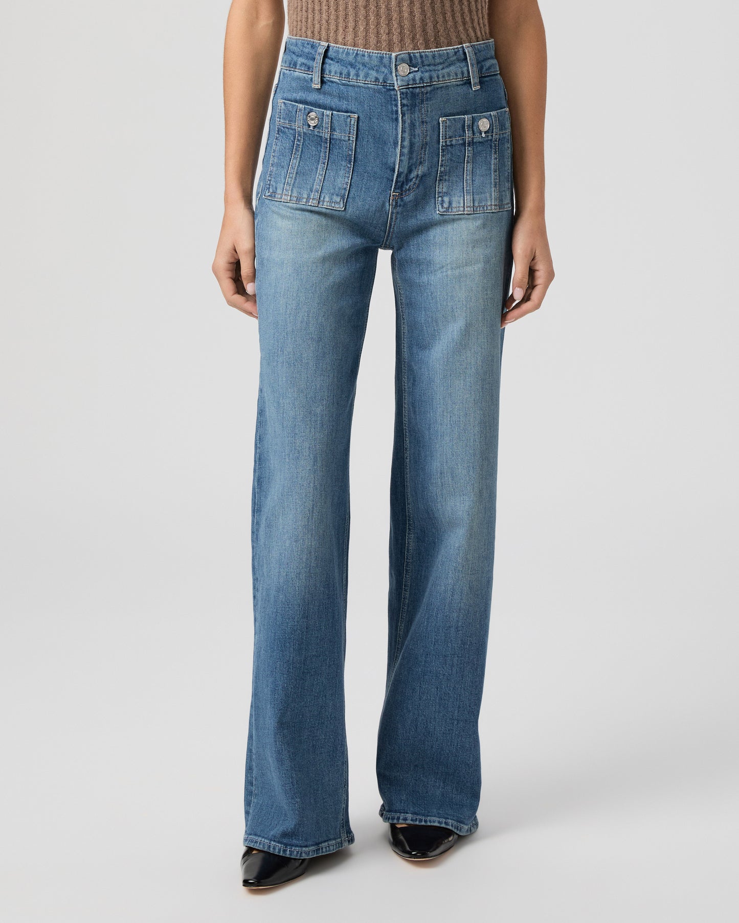 Anessa 31 Inch Wide Leg Jean - Paley 23