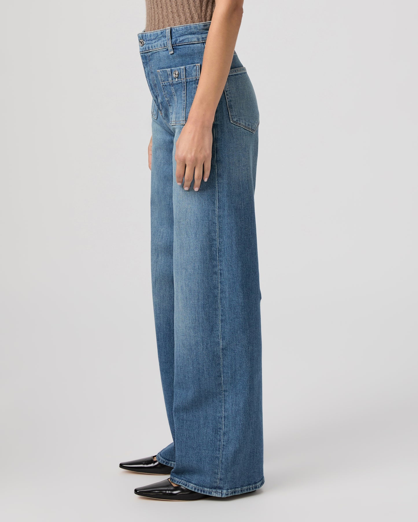 Anessa 31 Inch Wide Leg Jean - Paley 23