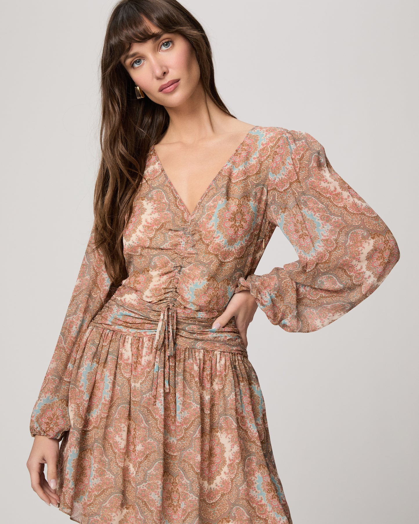 Lainey Dress - Surf Multi Silk 00